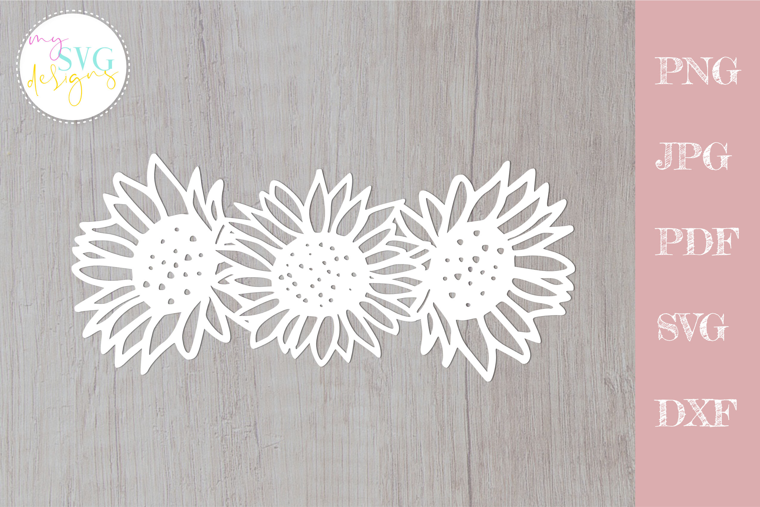 Download Sunflower Svg Sunflowers Svg Floral Wreath Svg By Mysvgdesigns Thehungryjpeg Com