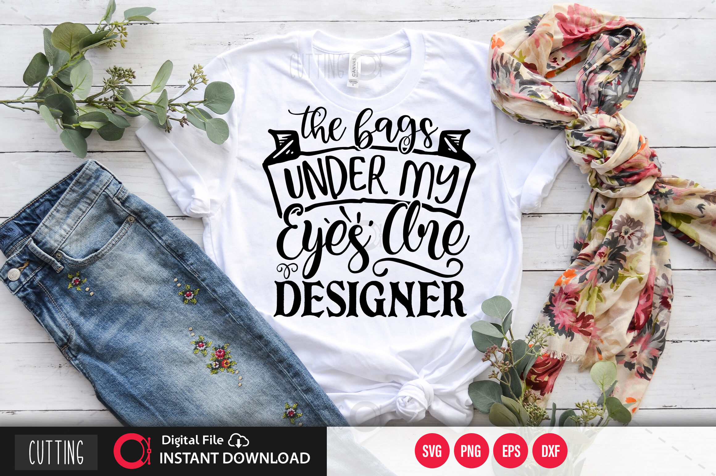 the bags under my eyes are designer svg By DESIGNAVO | TheHungryJPEG