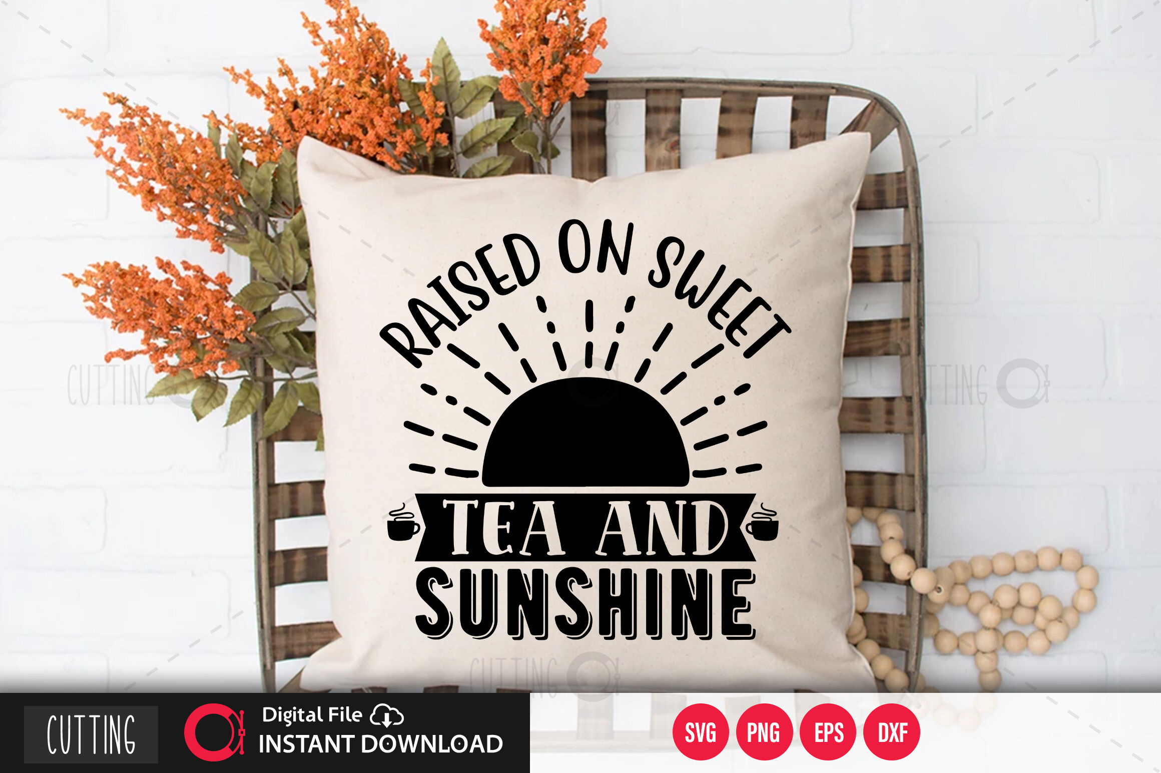 Download Raised On Sweet Tea And Sunshine Svg By Designavo Thehungryjpeg Com