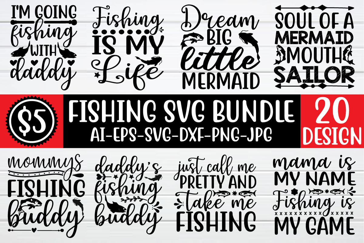 fishing svg bundle By BDB graphics | TheHungryJPEG.com