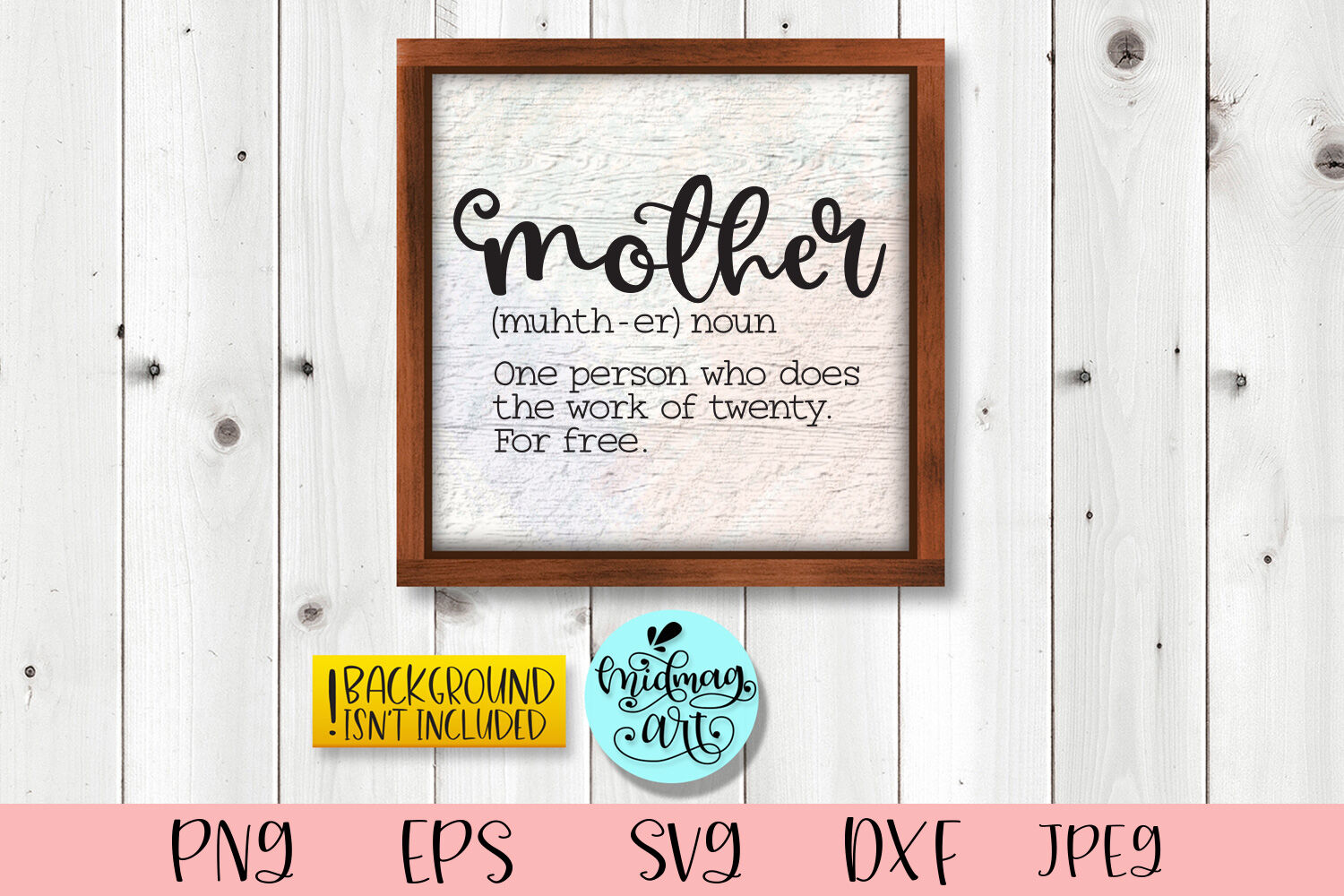 Download Mother Definition Wood Sign Svg Mom Svg By Midmagart Thehungryjpeg Com