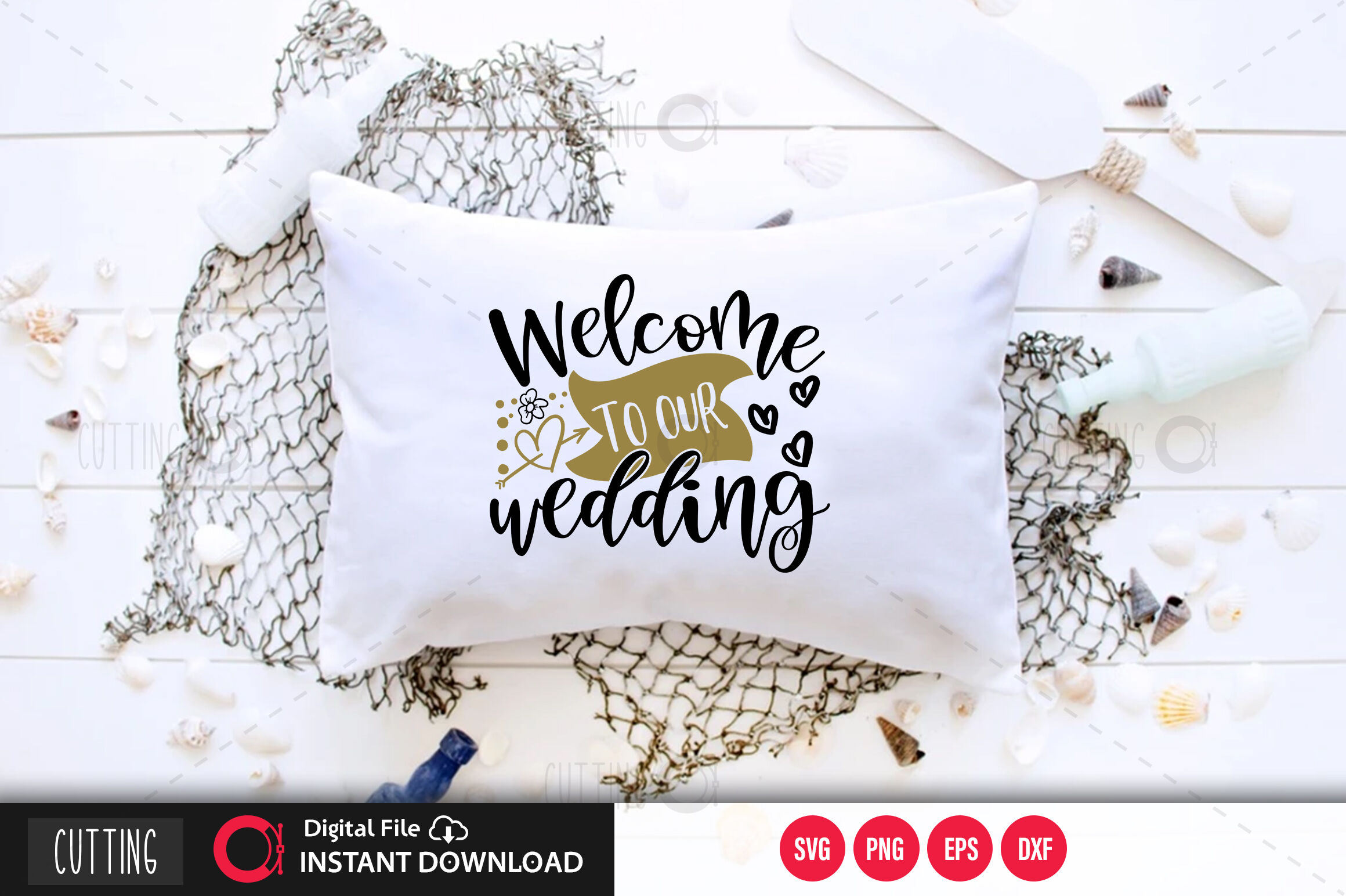 Download Welcome To Our Wedding Svg By Designavo Thehungryjpeg Com