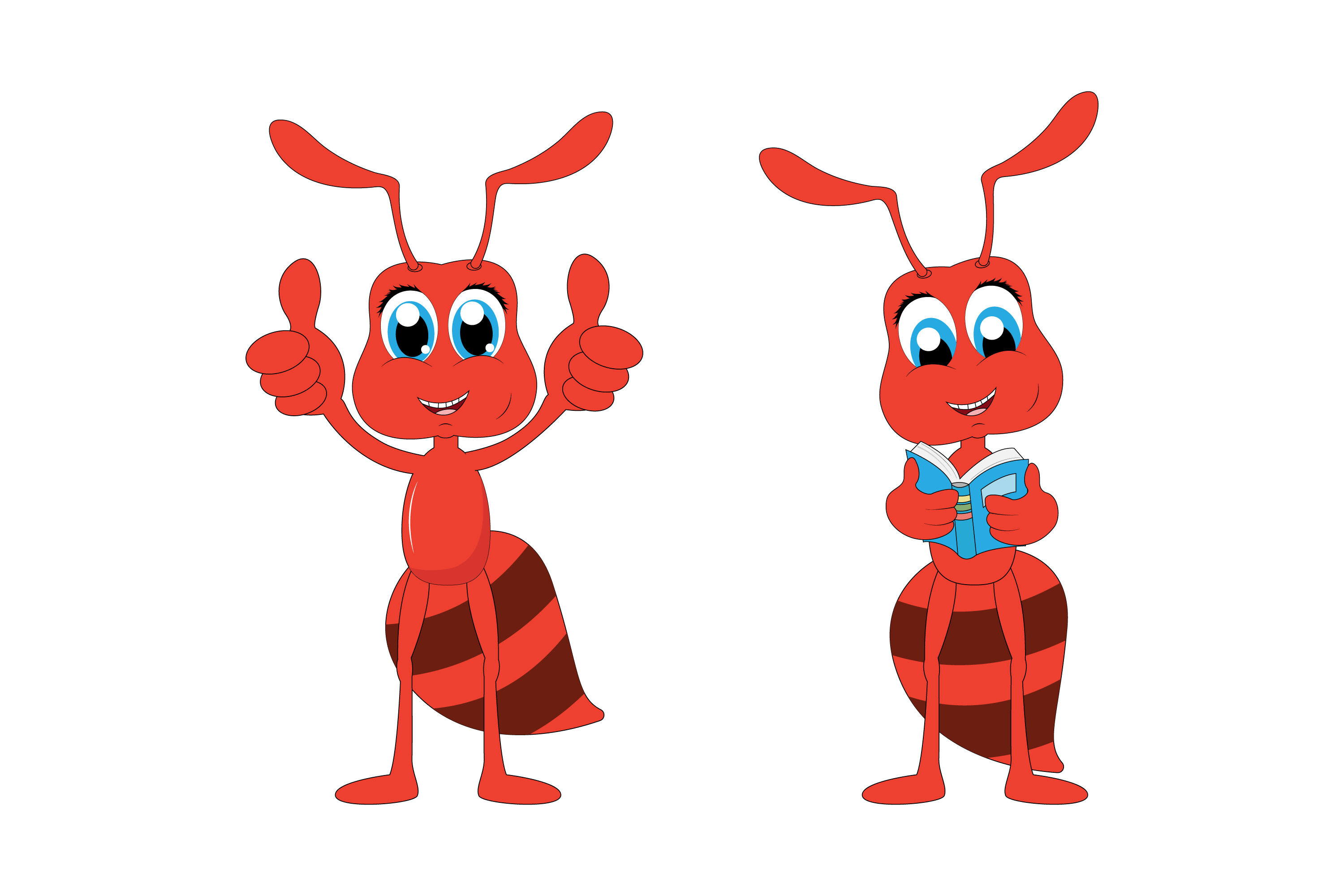 Download Cute Ant Animal Cartoon By Curutdesign Thehungryjpeg Com