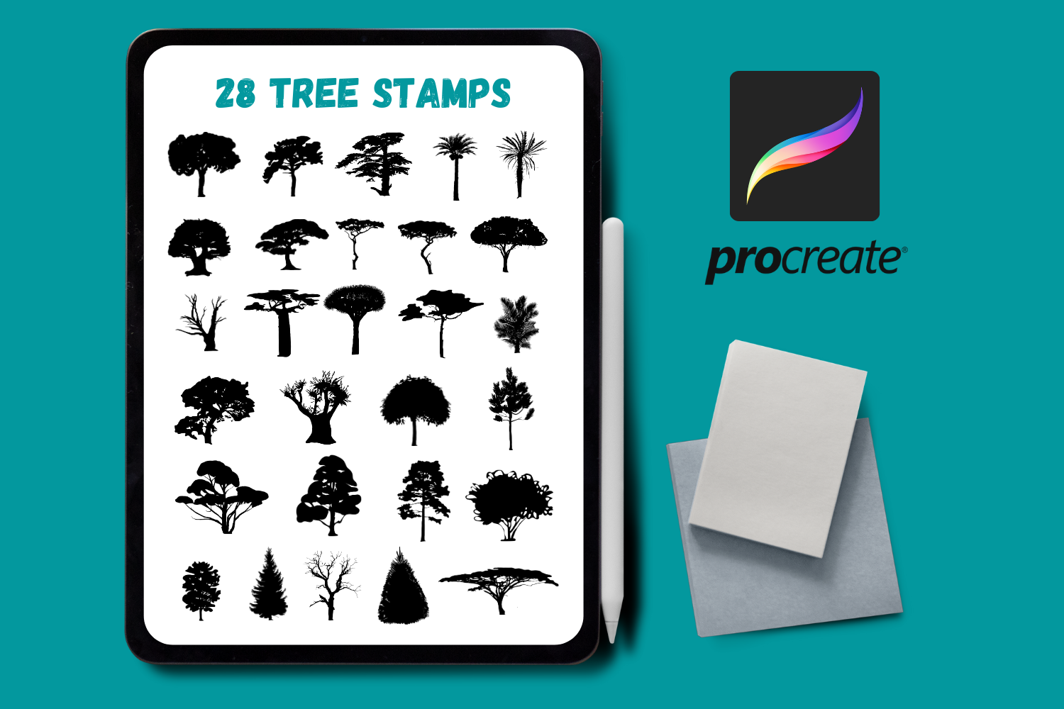 free tree stamps procreate