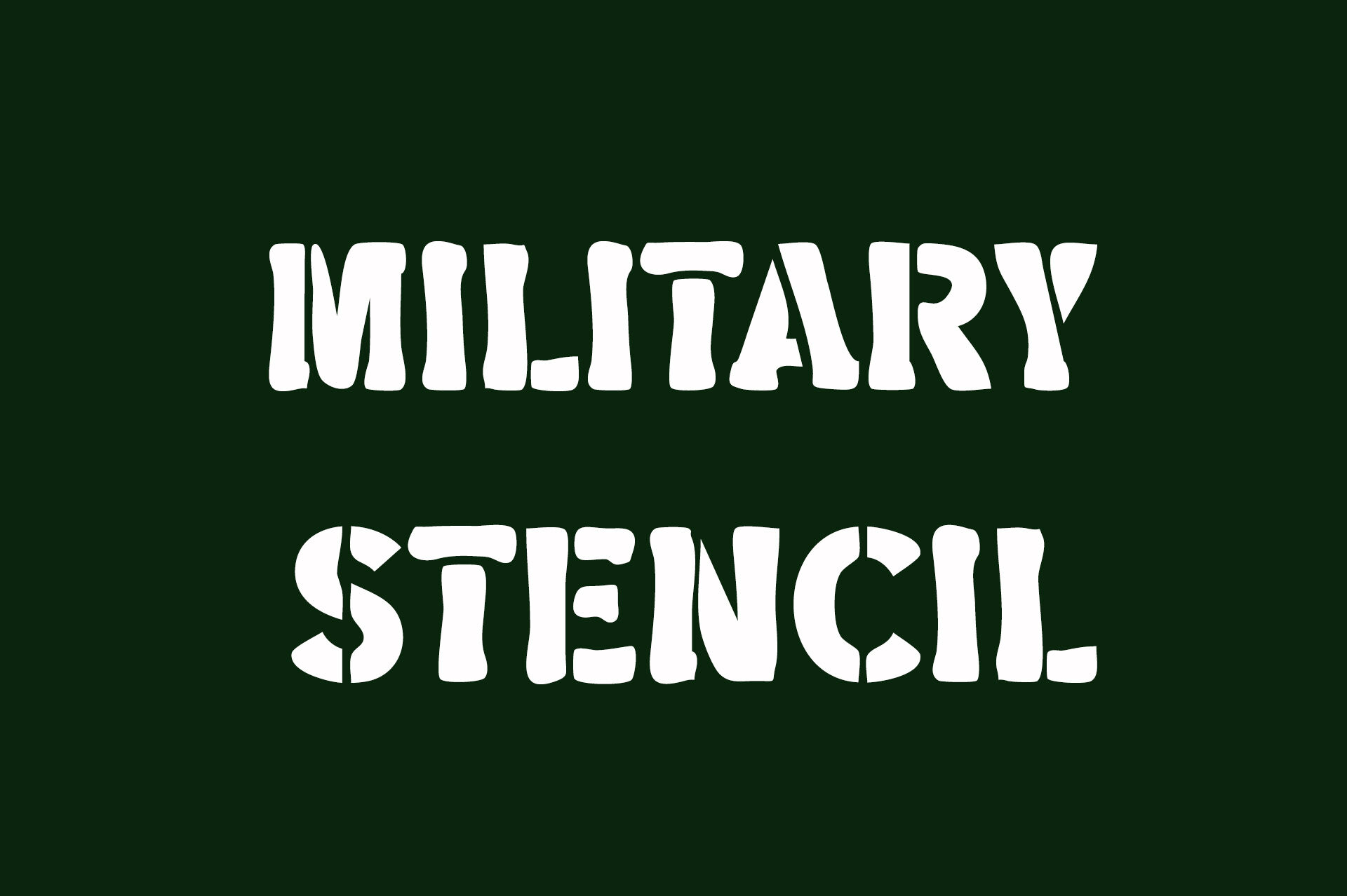 Military Stencil Font By Ampersand Thehungryjpeg