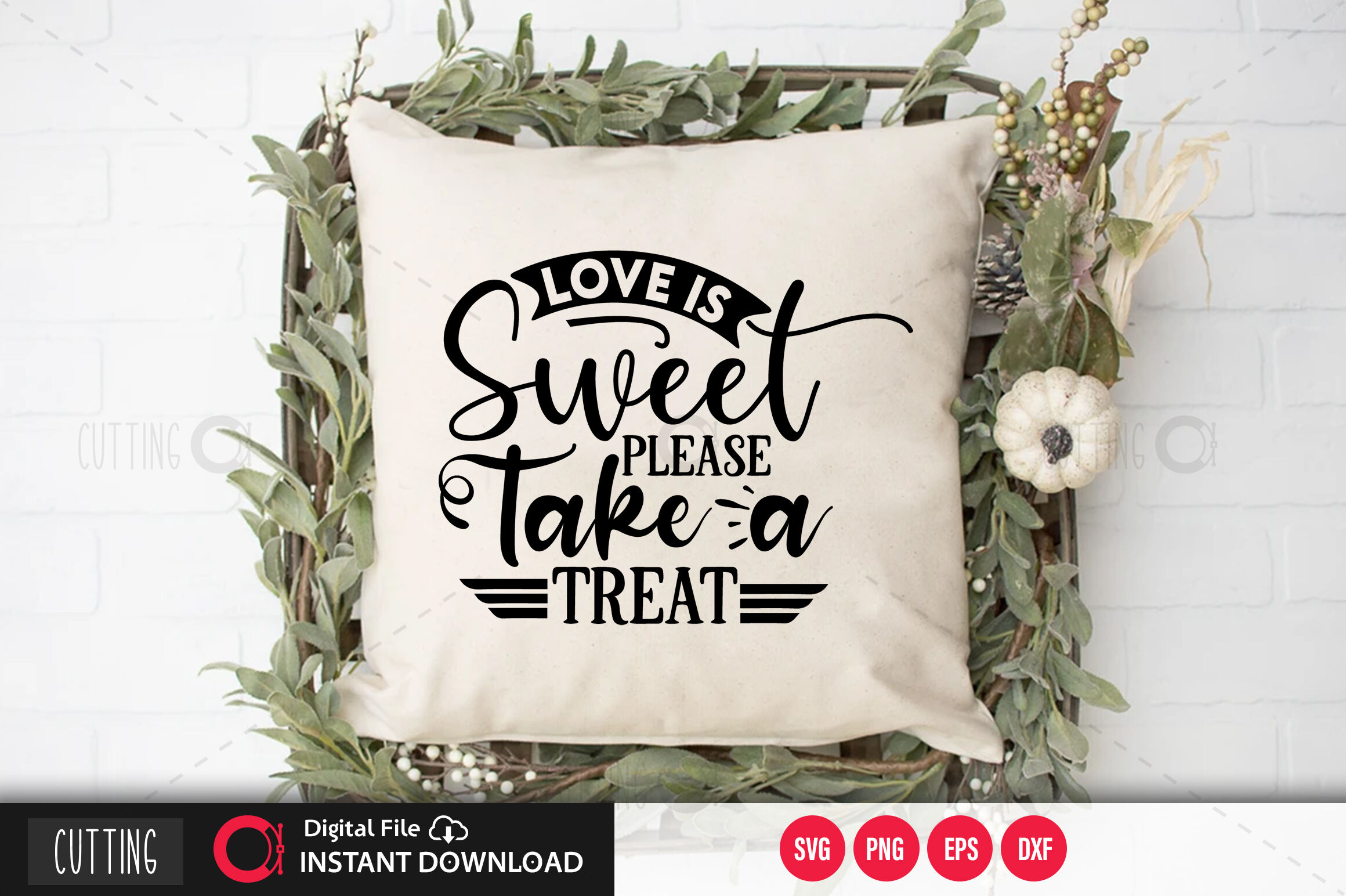 Download Love Is Sweet Please Take A Treat Svg By Designavo Thehungryjpeg Com