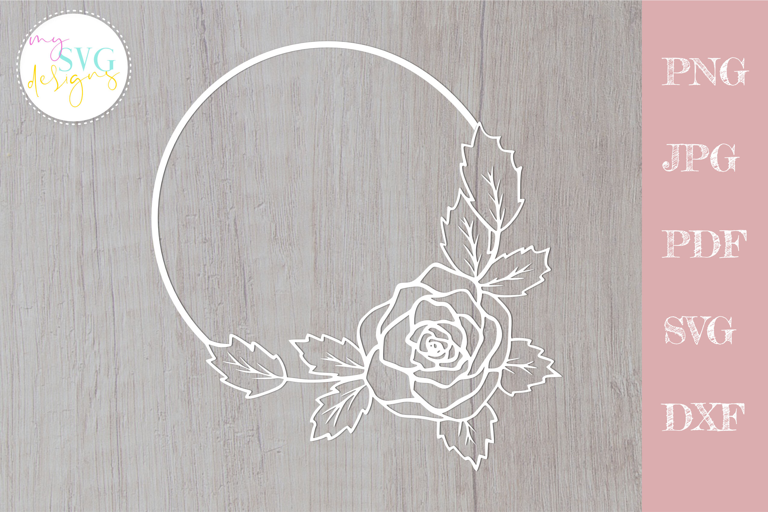 Roses Monogram Frame 