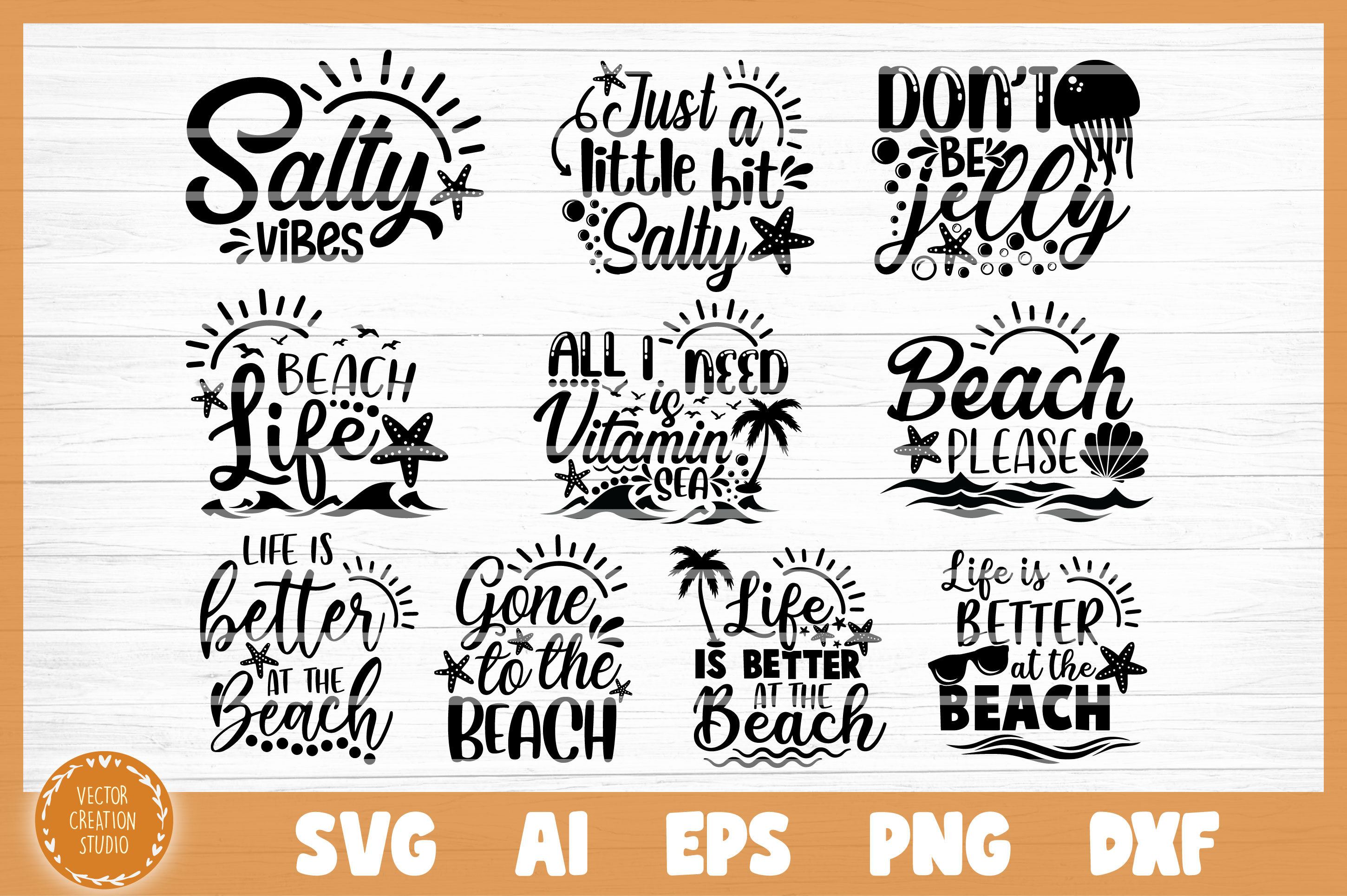 Download Summer Beach Svg Quotes Bundle Cut Files By Vectorcreationstudio Thehungryjpeg Com