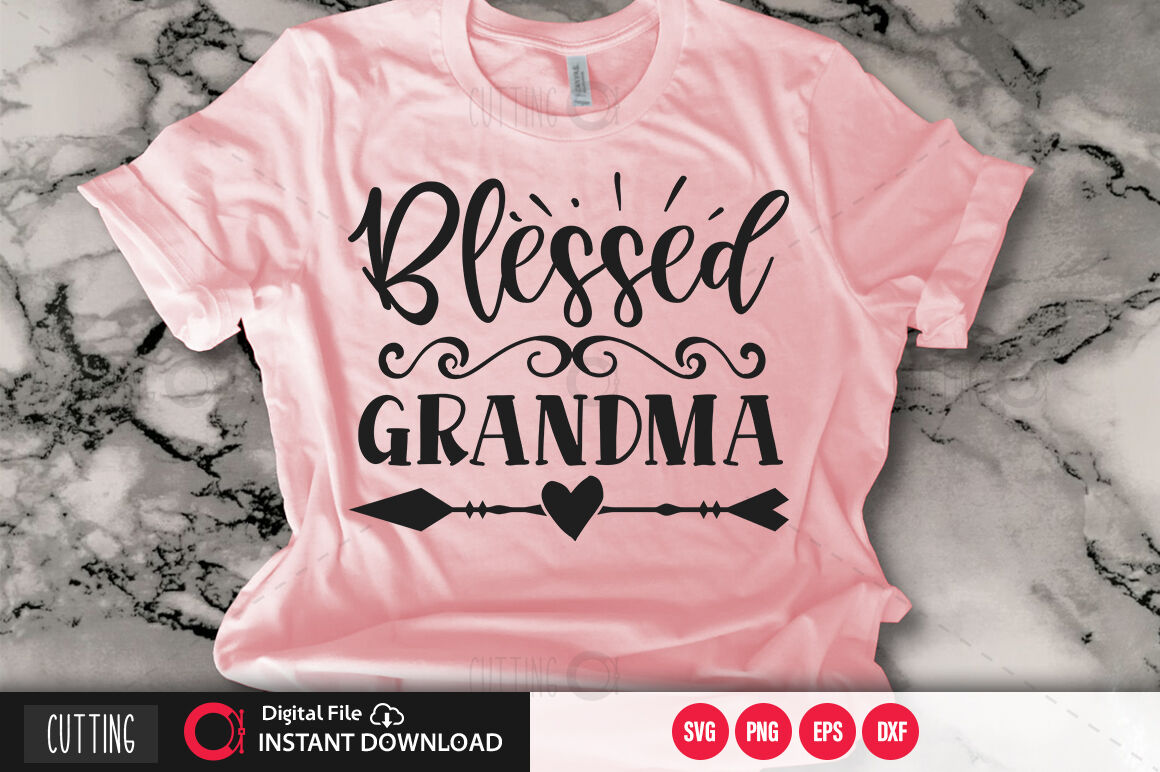 Download Blessed Grandma 1 Svg By Designavo Thehungryjpeg Com