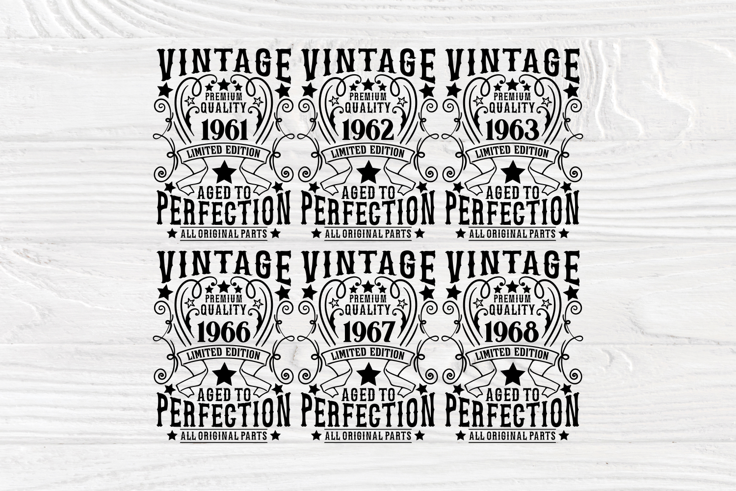 Download Vintage Birthday Svg Bundle 1961 1980 Ages Svg By Tonisartstudio Thehungryjpeg Com