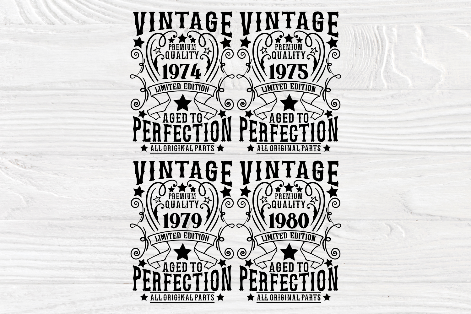 Download Vintage Birthday Svg Bundle 1961 1980 Ages Svg By Tonisartstudio Thehungryjpeg Com