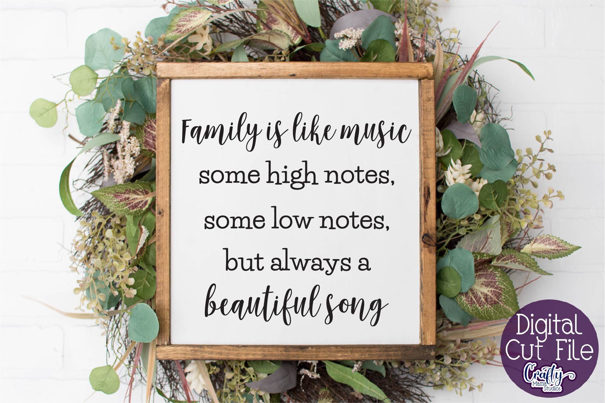 Download Farmhouse Svg Home Sign Family Is Like Music Music Quote By Crafty Mama Studios Thehungryjpeg Com