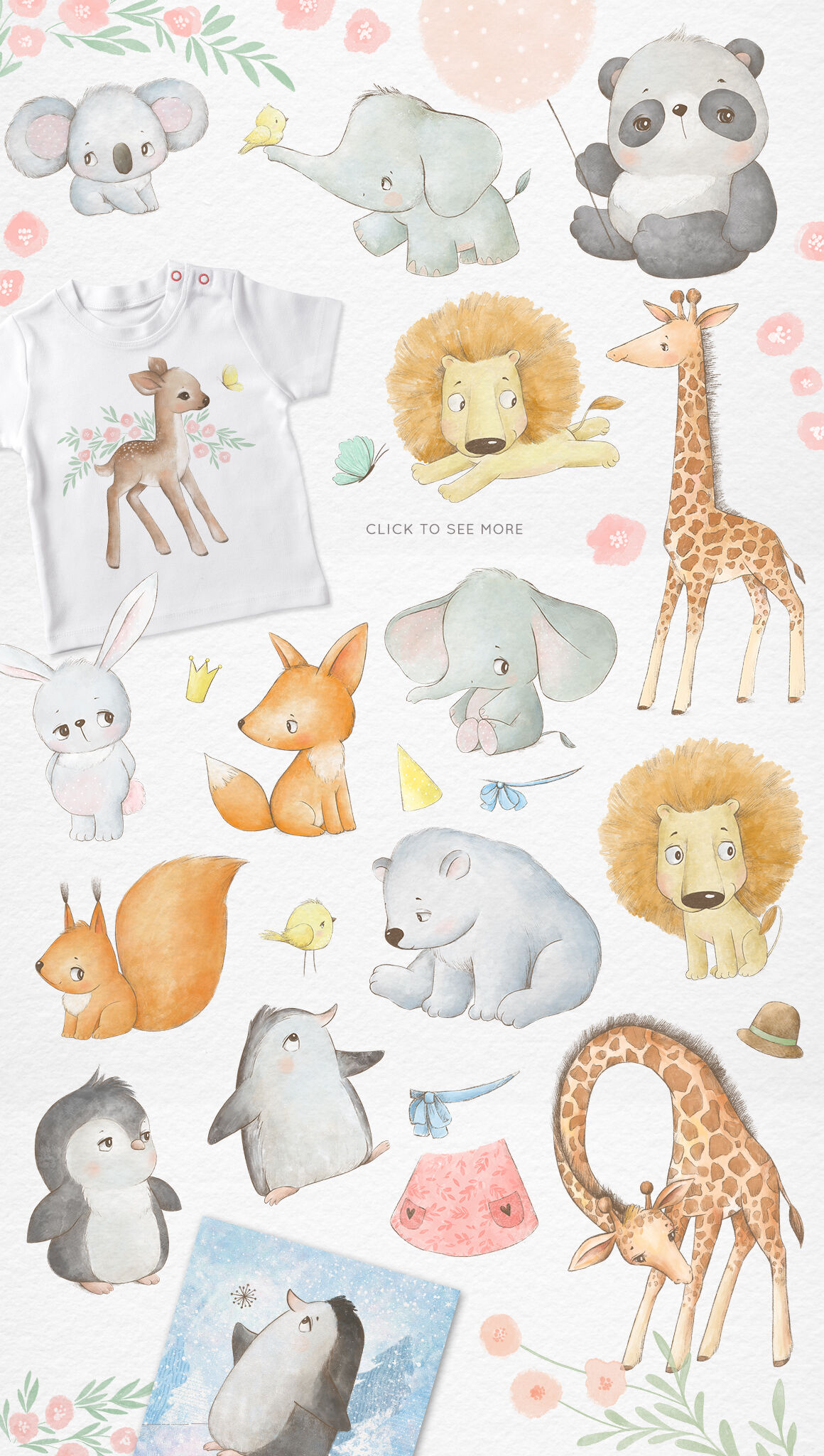 Watercolor Baby Animals By Magic And Dreams