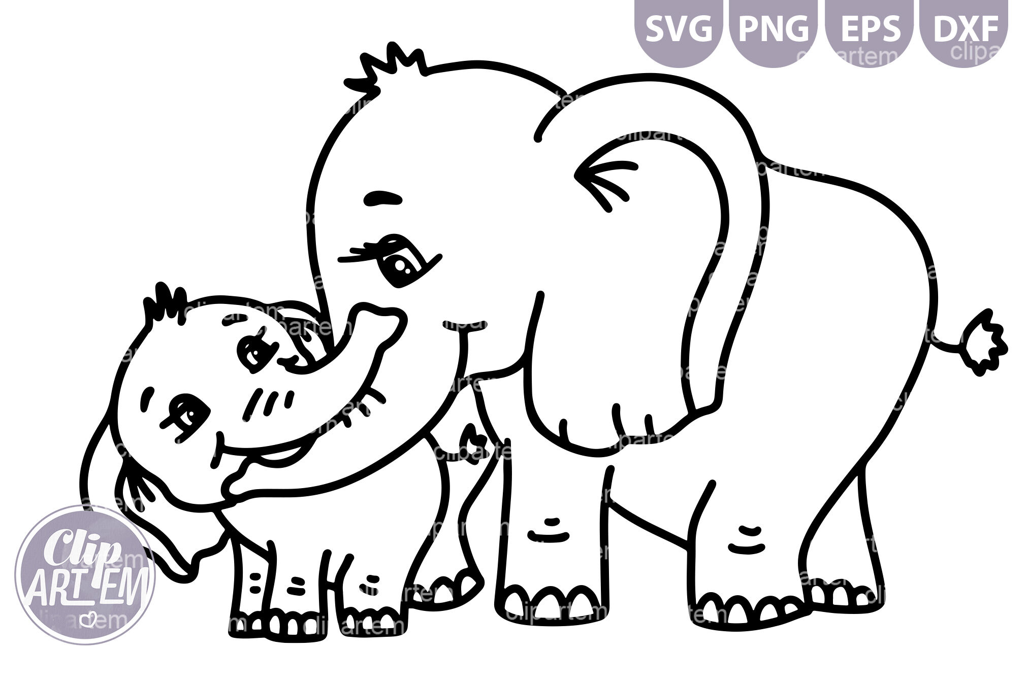 Free Free 65 Elephant Mom Svg SVG PNG EPS DXF File