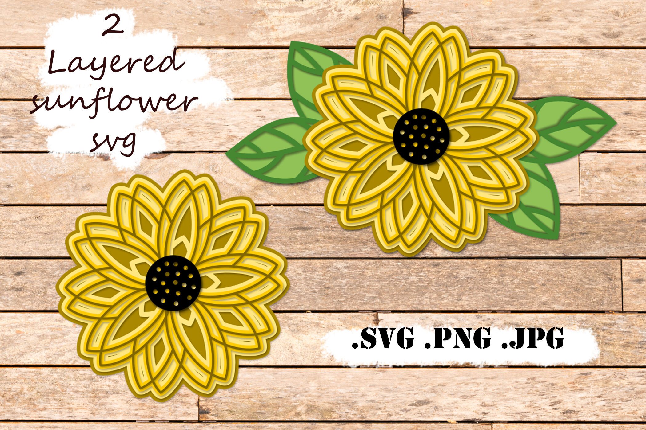 Free Free Sunflower Layered Svg 732 SVG PNG EPS DXF File