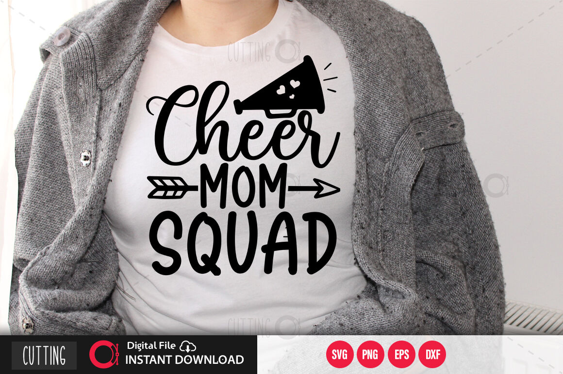 Cheer mom squad svg By Regulrcrative | TheHungryJPEG