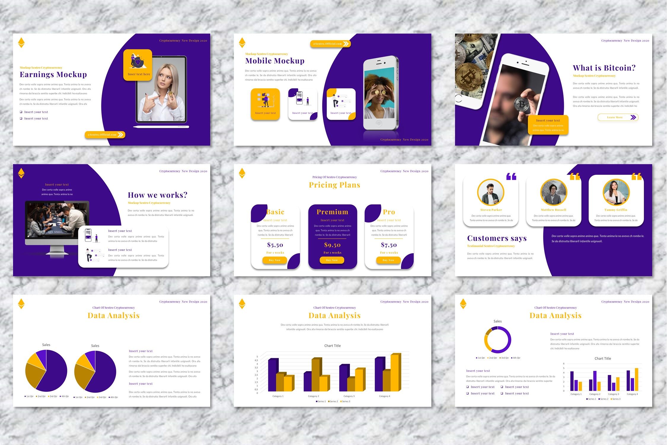 Sentro - Cryptocurrency Powerpoint Templates By Yumnacreative ...