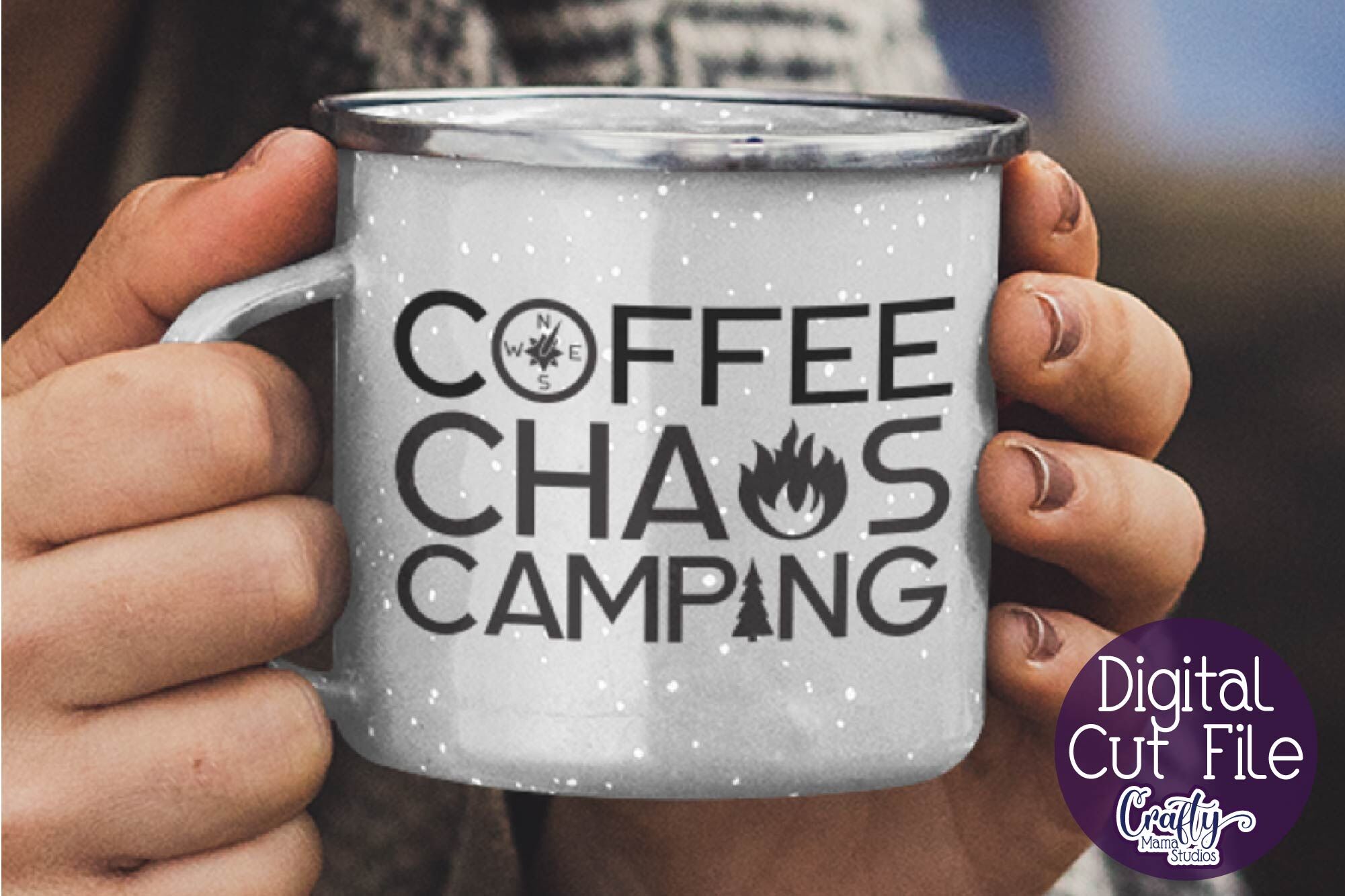 Download Camping Svg Coffee Chaos Camping Camping Life Coffee Svg By Crafty Mama Studios Thehungryjpeg Com