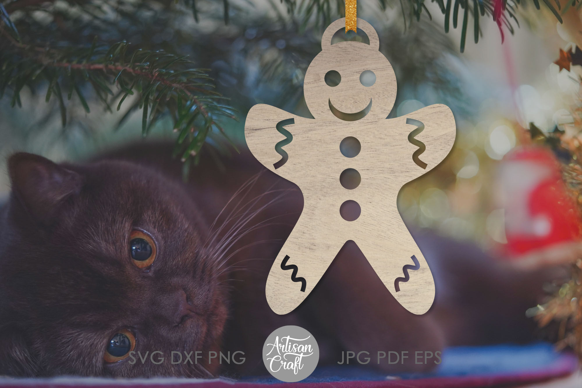 Download Gingerbread Ornament Christmas Ornaments Svg Gingerbread Cookies By Artisan Craft Svg Thehungryjpeg Com