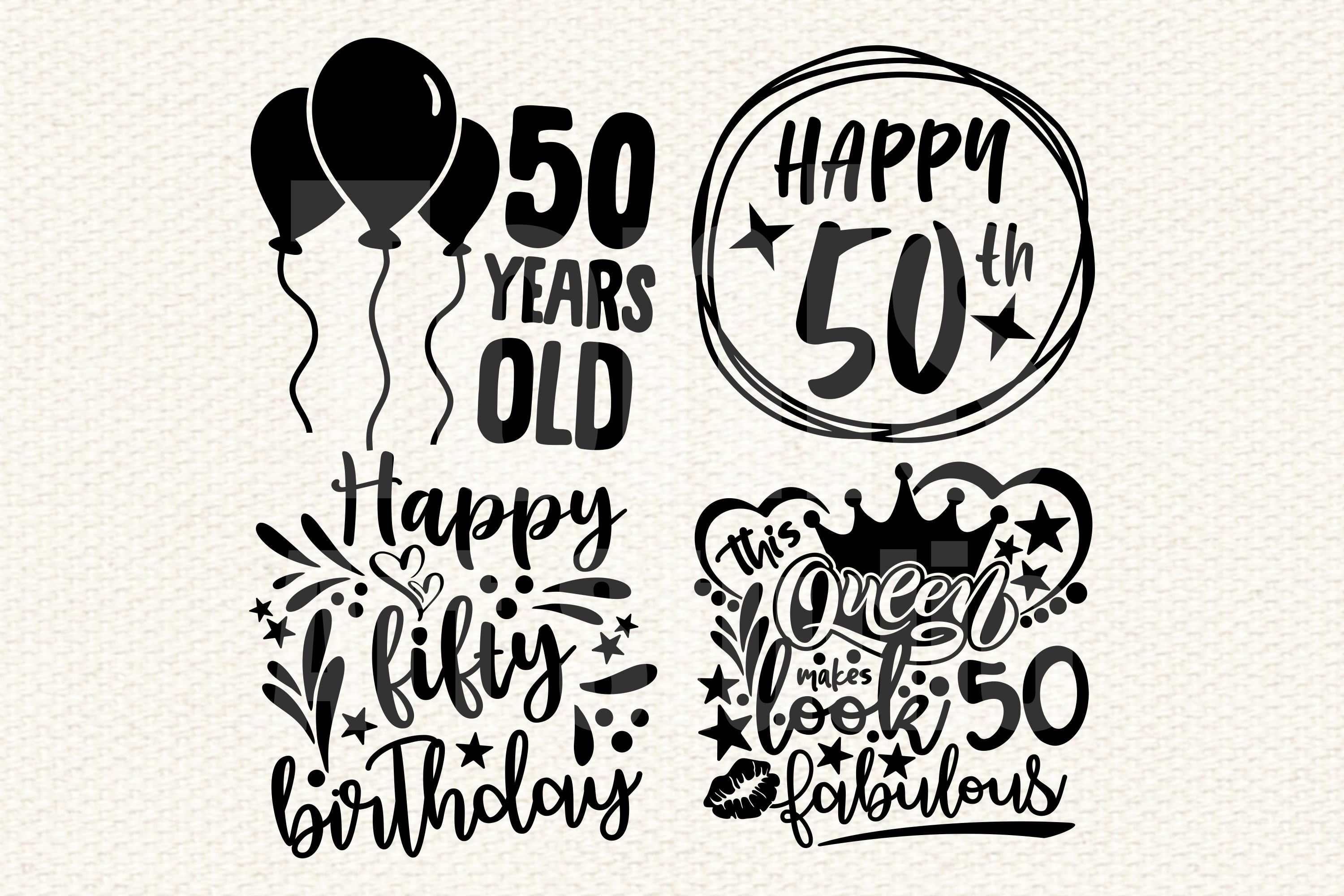 Free Free Happy 50Th Birthday Svg Free 57 SVG PNG EPS DXF File