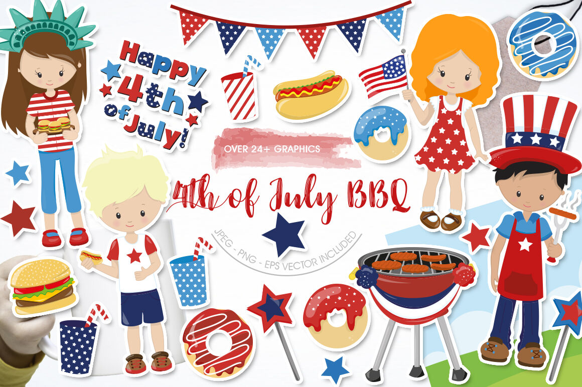 Dx 4th Of July Bbq Clipart