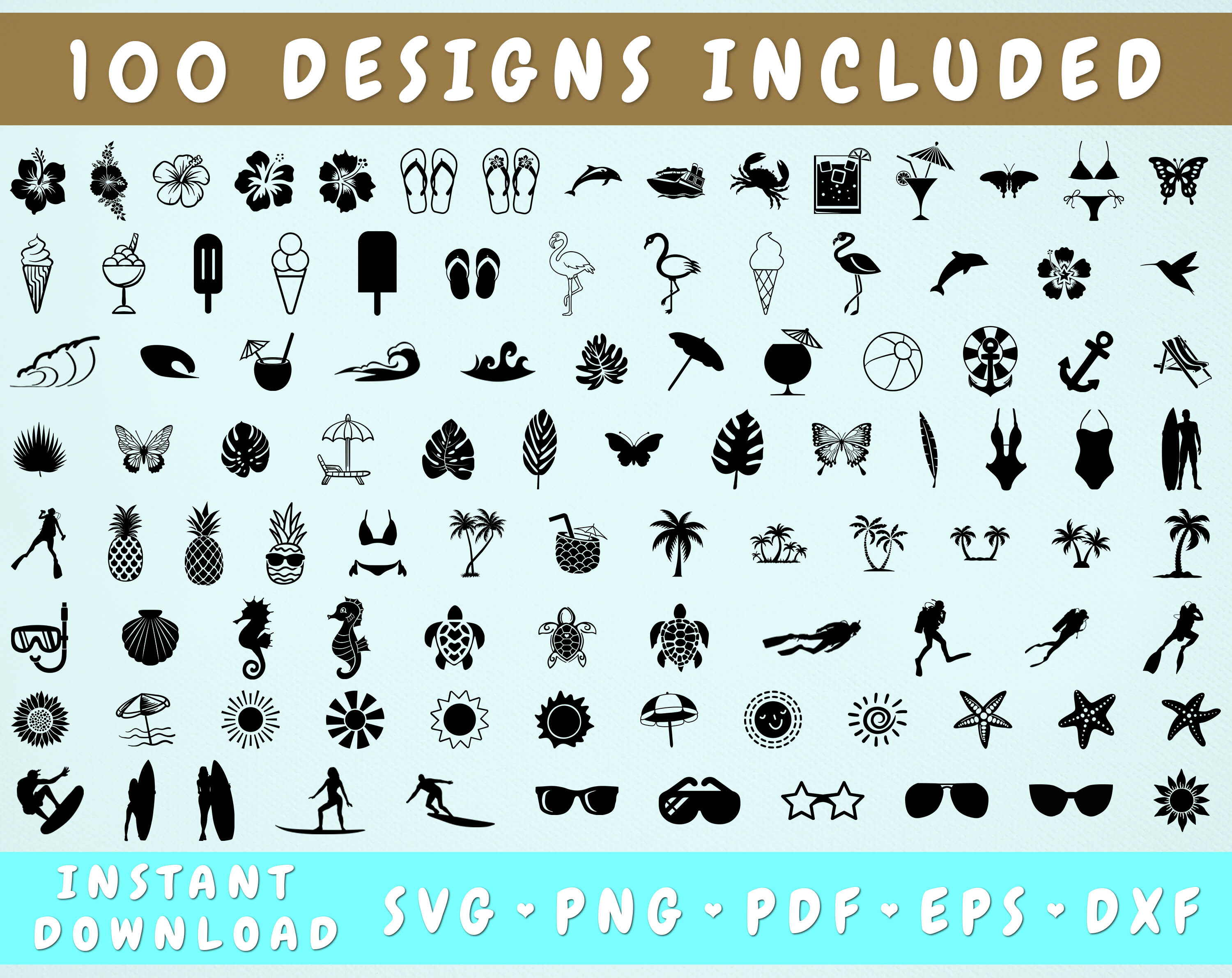 Download 100 Beach Svg Bundle Beach Cut Files By Lemonstudiocreations Thehungryjpeg Com