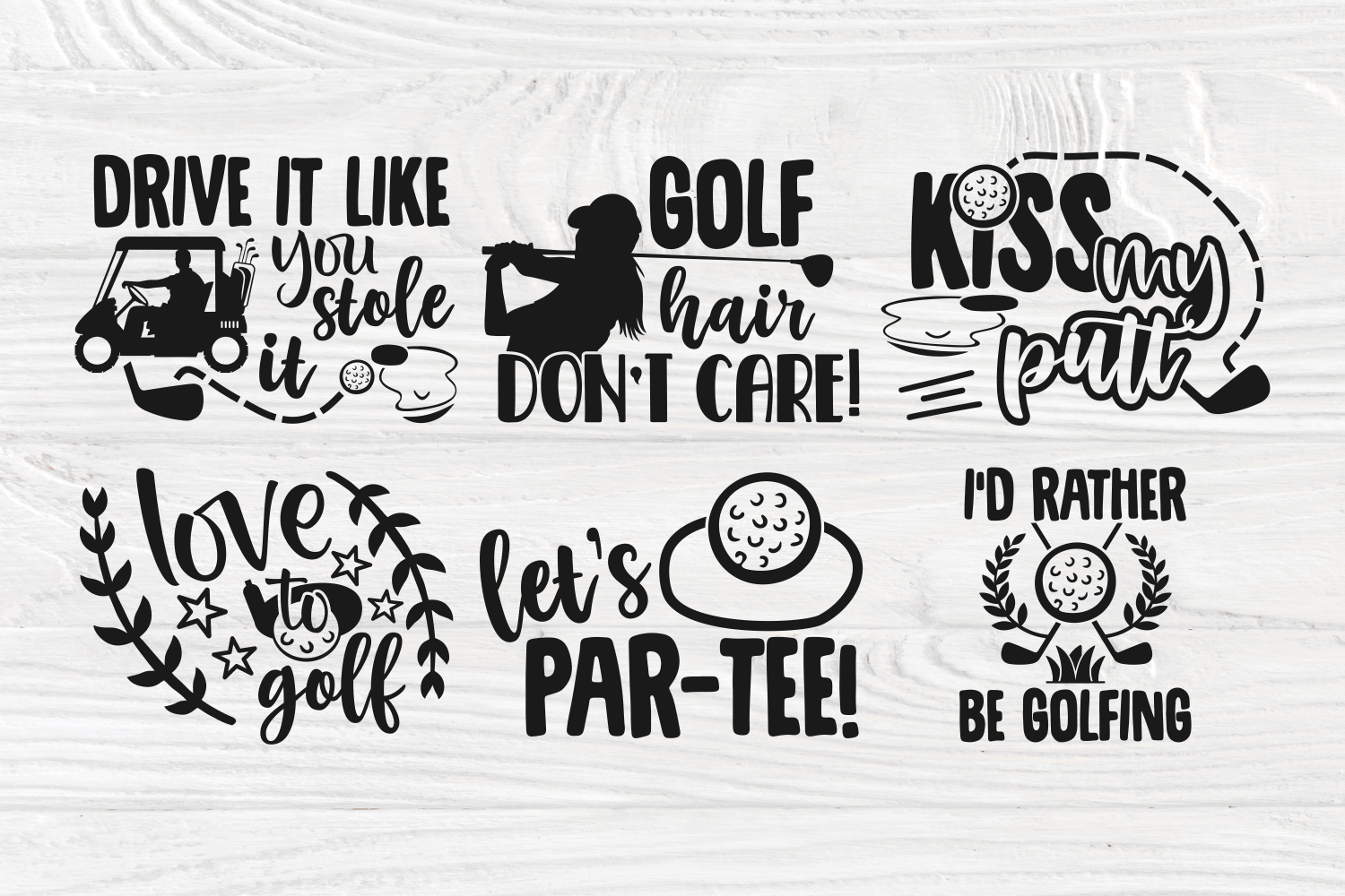 Golf Club Svg Silhouette Cutting File Clipart Scrapbooking 