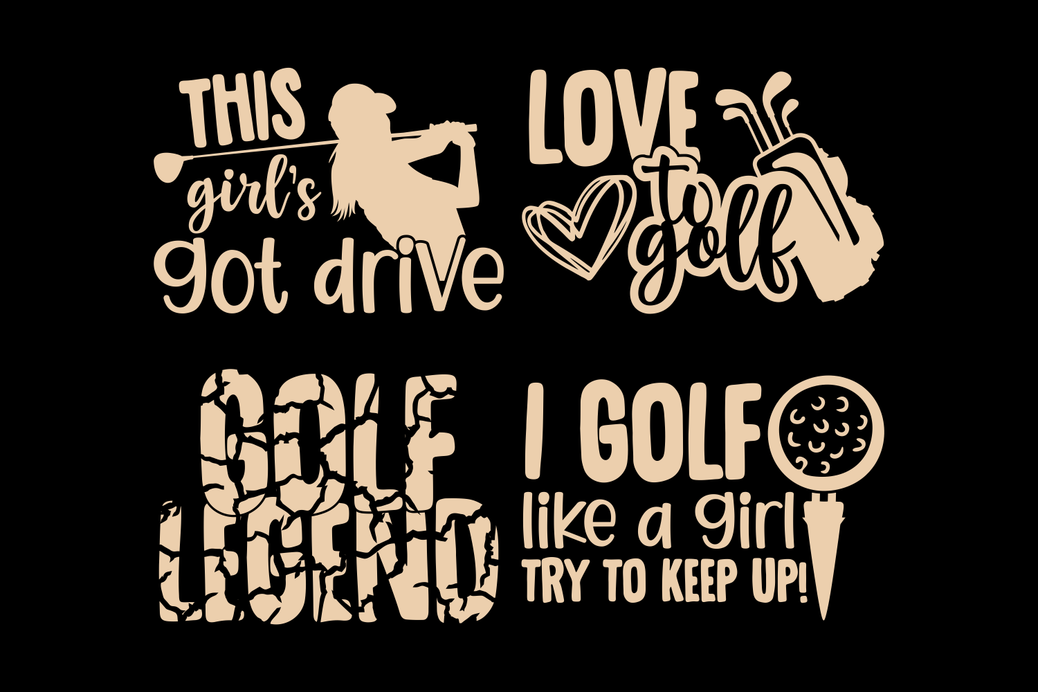 Golf Bundle SVG, Golfing Svg Files, Svg Quotes By TonisArtStudio |  TheHungryJPEG.com
