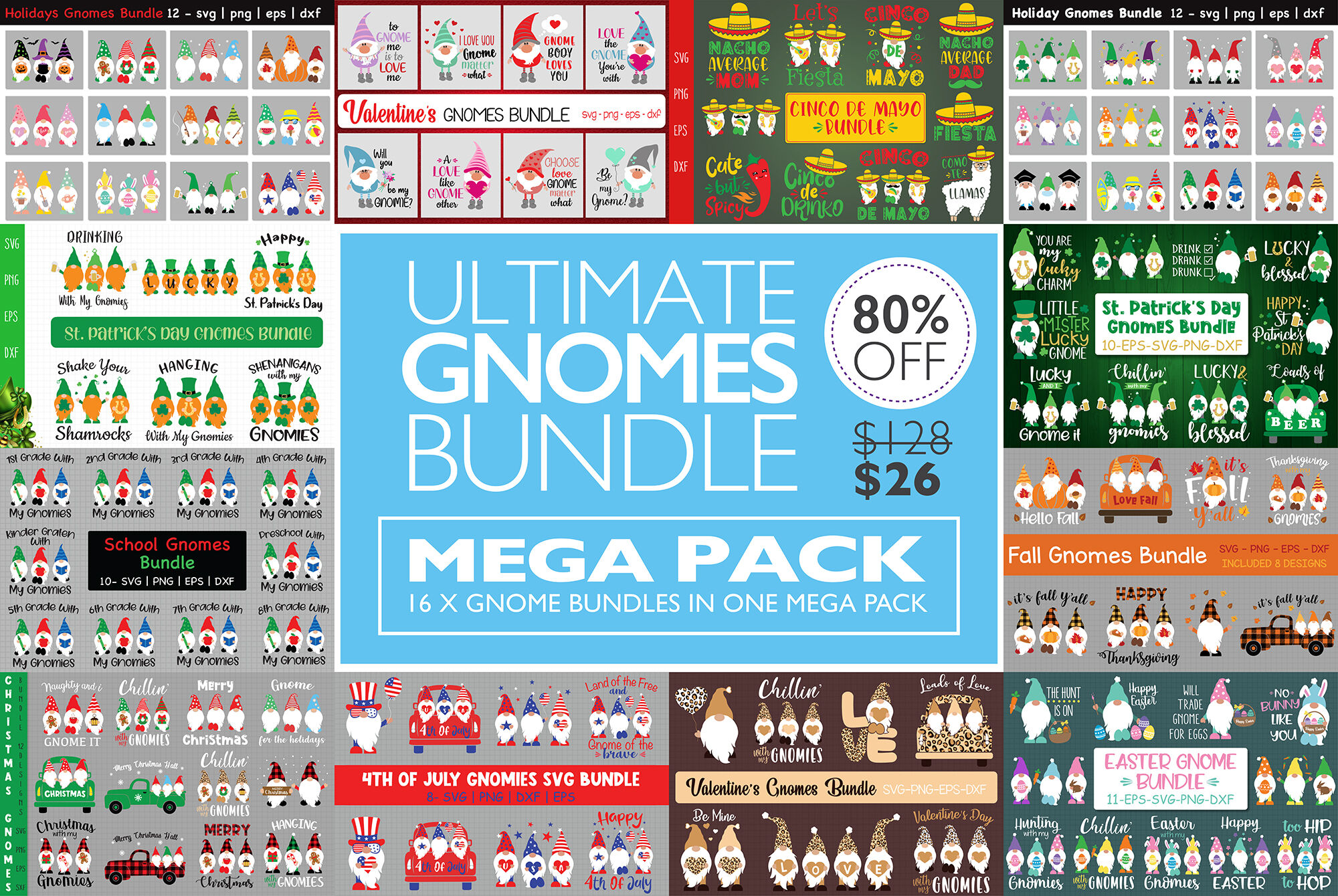 Mega Holidays Gnomes Bundle, The Ultimate Giga (1311180)