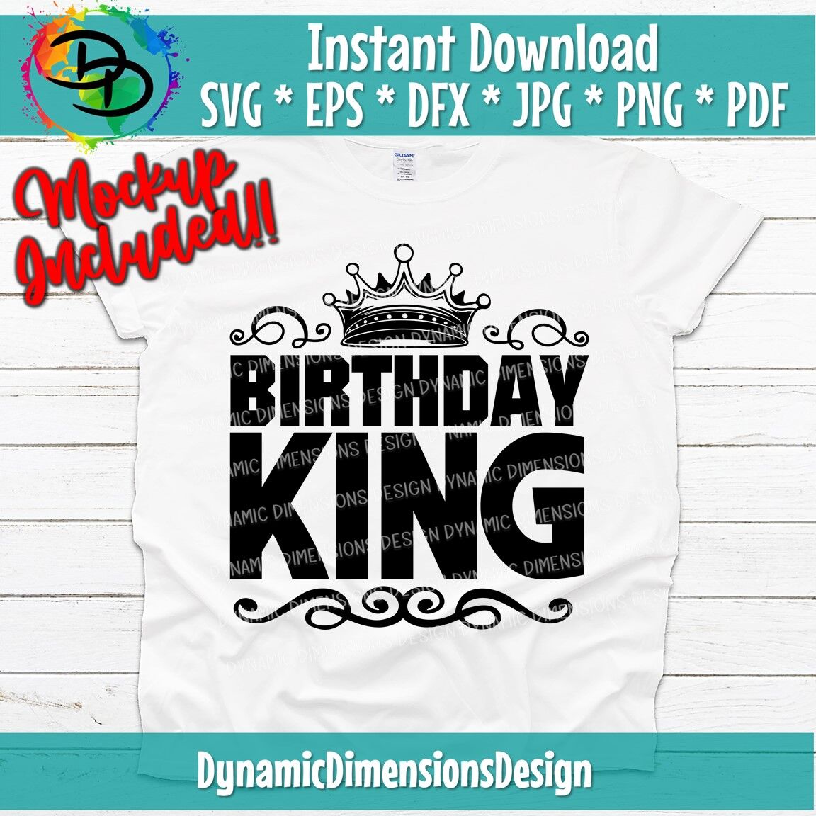 Download Birthday King Svg Birthday Boy Male Man Dad Father Grandpa Svg By Dynamic Dimensions Thehungryjpeg Com