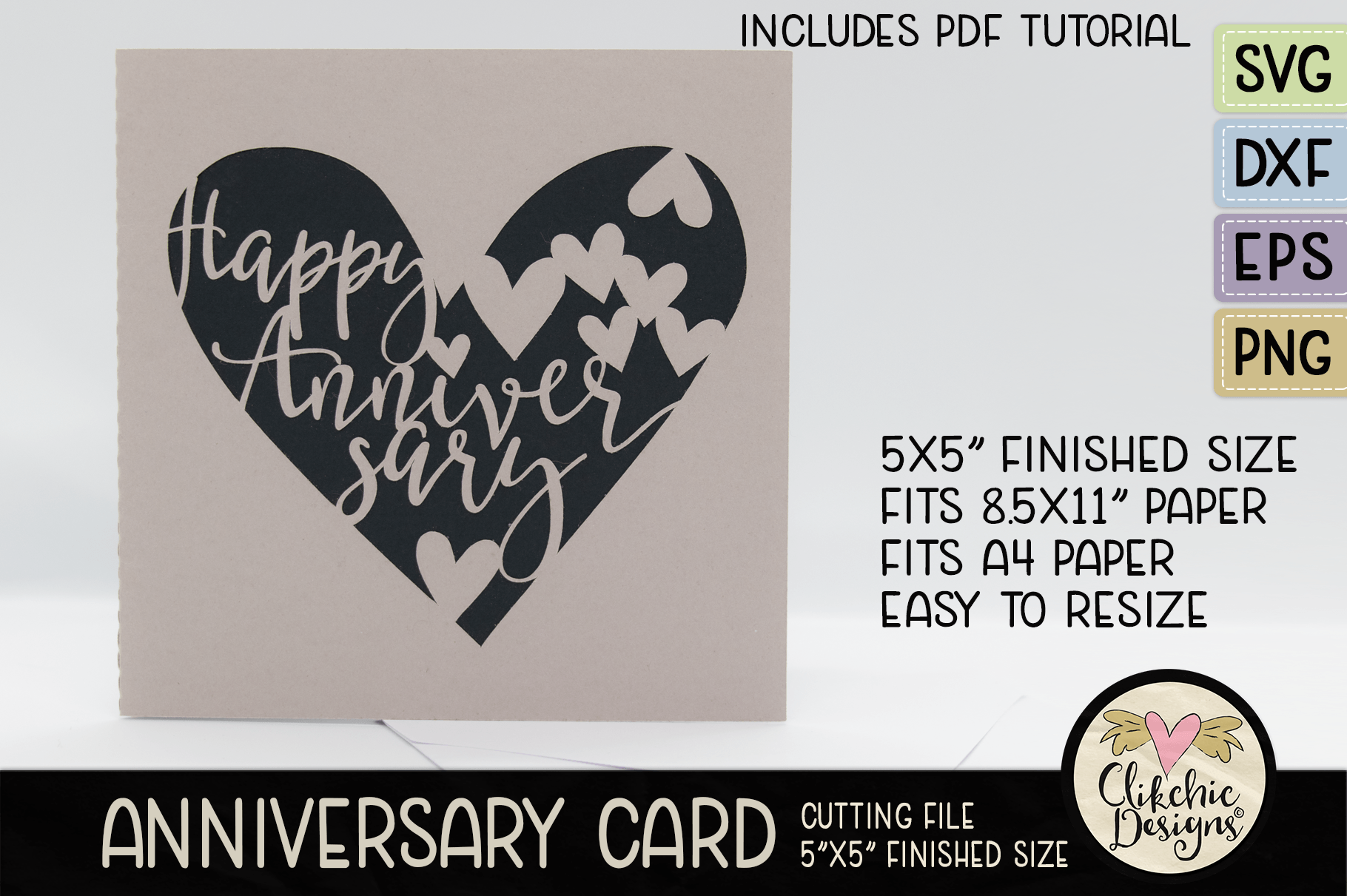 Download Anniversary Card Svg Happy Anniversary Svg Cutting File By Clikchic Designs Thehungryjpeg Com