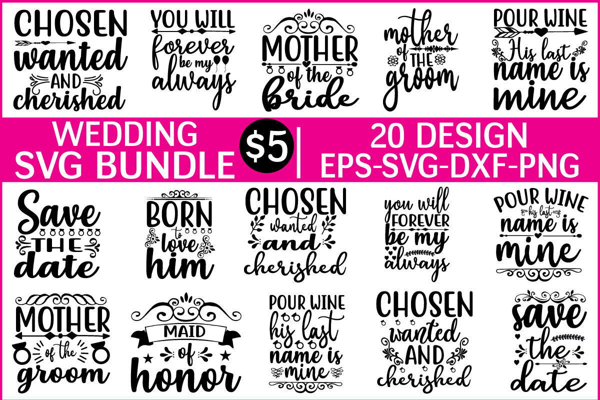 Download Wedding Svg Bundle Vol 5 By Bdb Graphics Thehungryjpeg Com