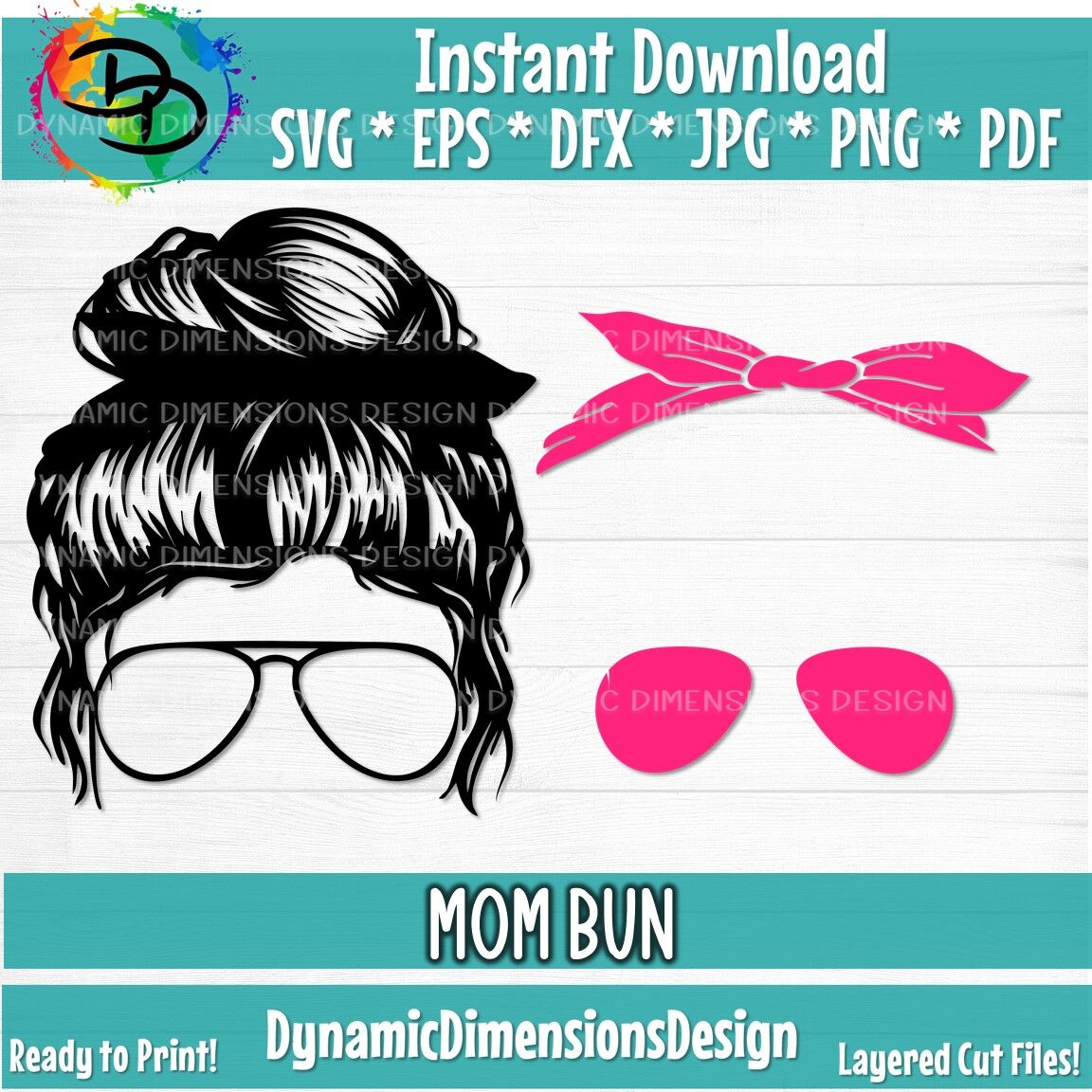 Download Mom Bun Png Messy Hair Cricut Cricut Svg Silhouette Svg Leopard By Dynamic Dimensions Thehungryjpeg Com