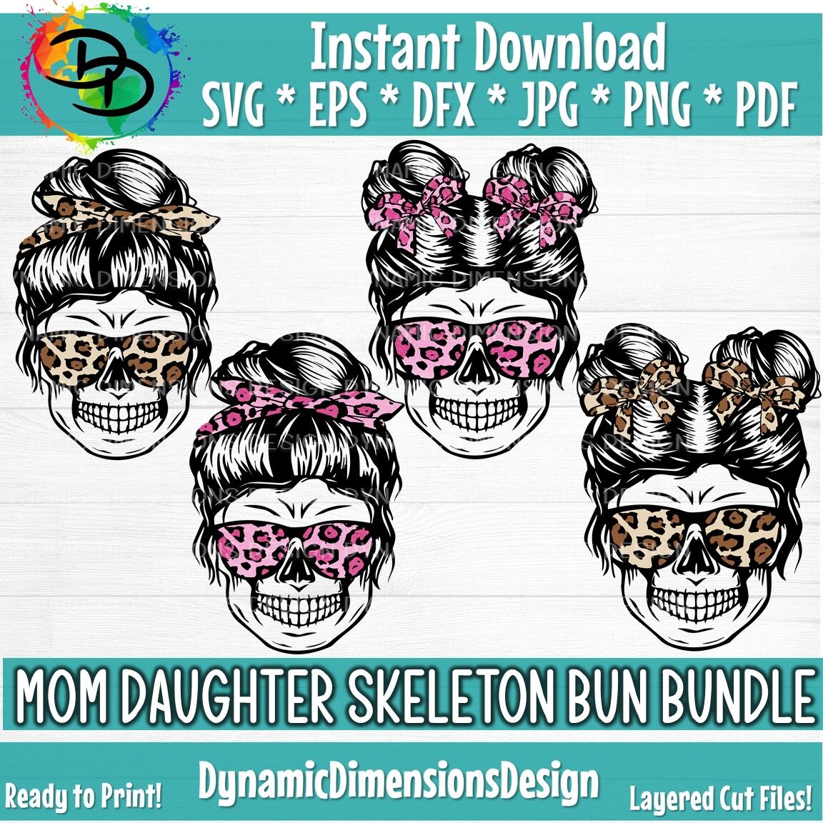 Download Messy Bun Skull Svg Skull Messy Bun Hair Layered Mom Skull Svg Png By Dynamic Dimensions Thehungryjpeg Com