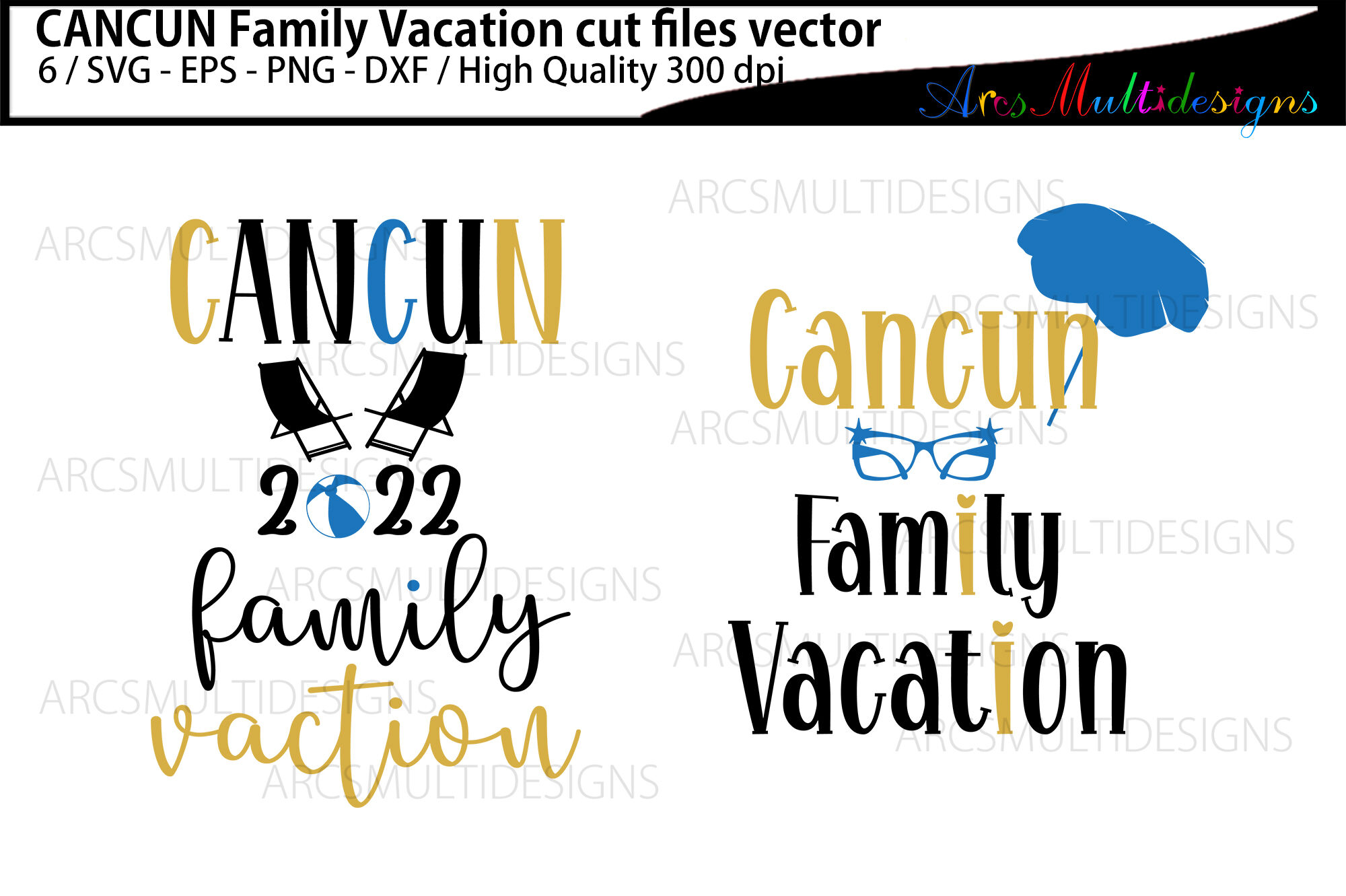 Cancun Family vacation cut files By ArcsMultidesignsShop | TheHungryJPEG