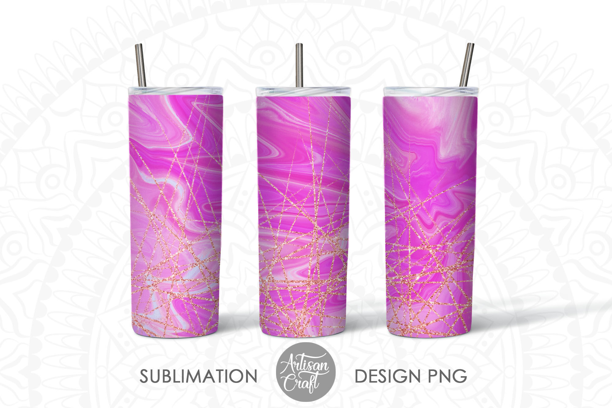 Purple Glitter Add Your Own Name, 20oz Sublimation Tumbler Designs