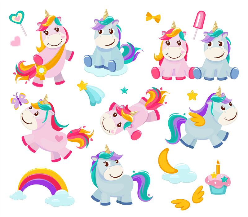 funny cartoon unicorn pictures