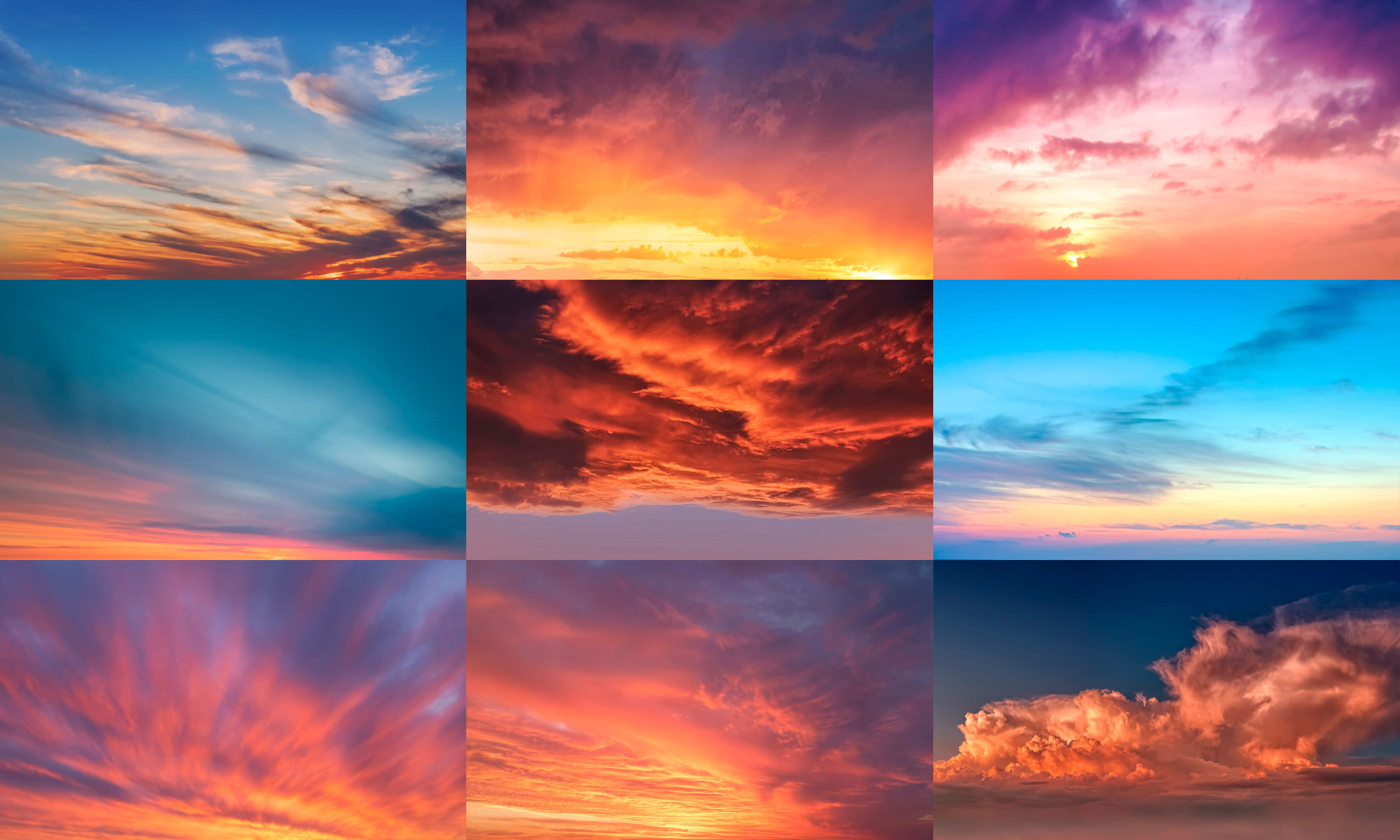 Sunrise-Sunset Sky Replacement Pack By GraphicSpirit