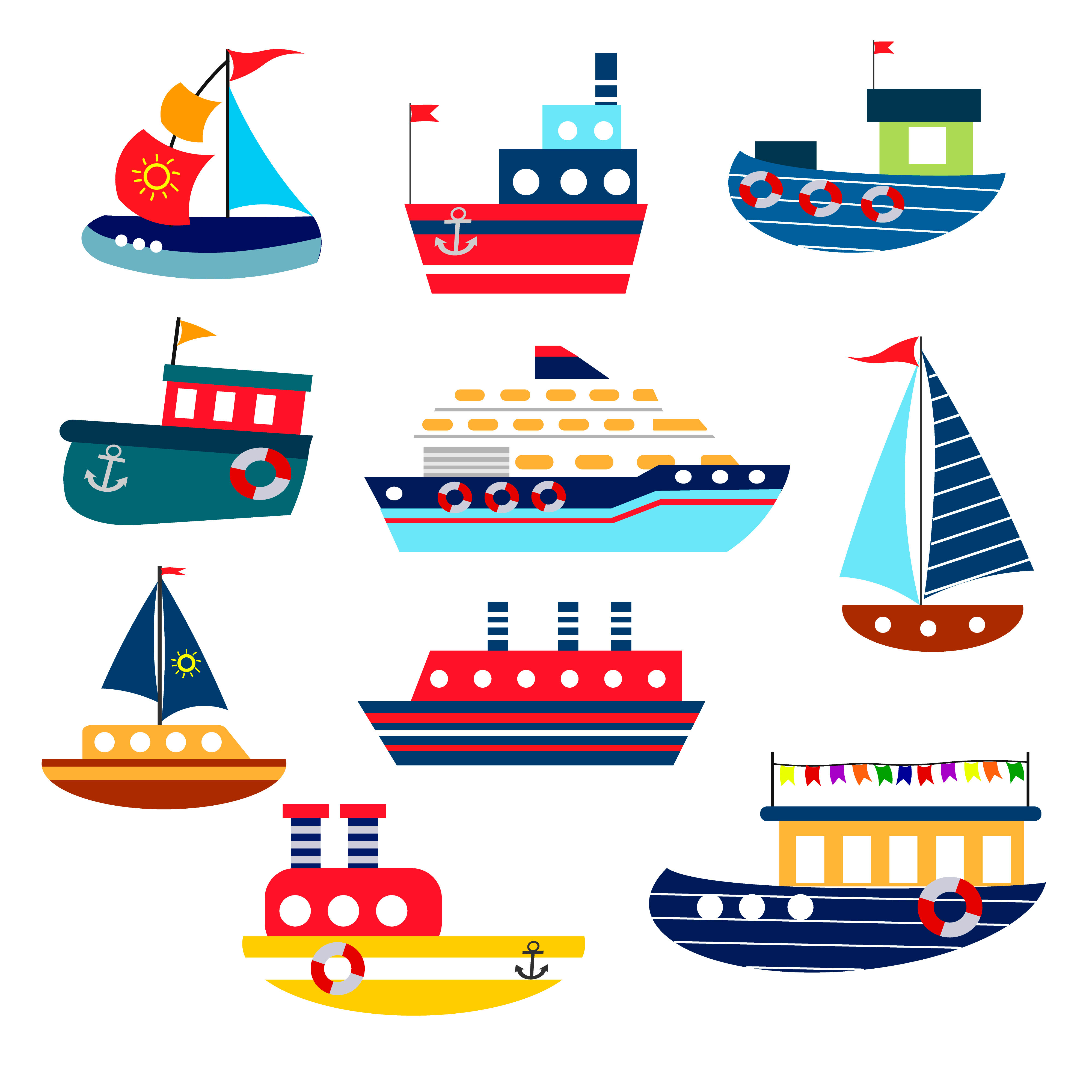 Toy Ships. By ArtGraft | TheHungryJPEG.com