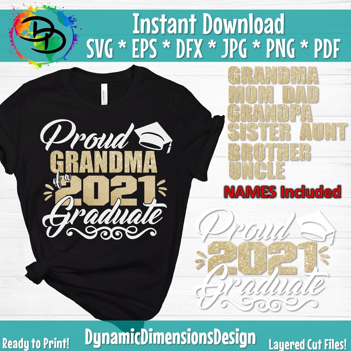 Download Proud Of A 2021 Graduate Graduation Bundle Family Of A 2021 Graduate Graduate Svg Mom Dad Grandpa Grandma Cricut Svg Silhouette Svg By Dynamic Dimensions Thehungryjpeg Com