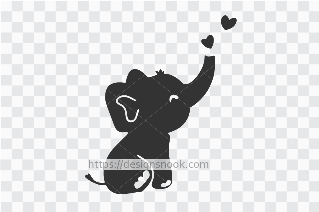Download Baby Elephant Svg Cute Elephant Baby Shower Cut File By Thelovebyrds Thehungryjpeg Com
