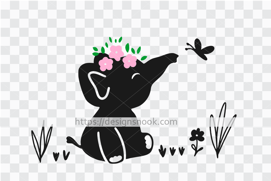 Free Free 330 Baby Elephant Svg Cut File SVG PNG EPS DXF File