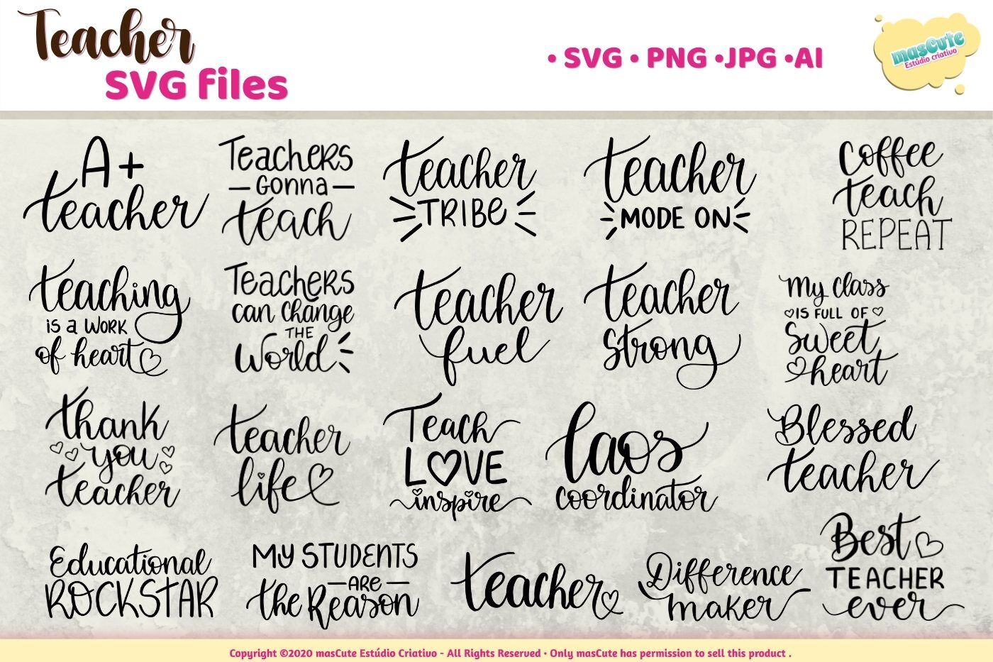 Teacher Svg Bundle Teacher Sublimation Bundle By Mascuteestudio Thehungryjpeg Com