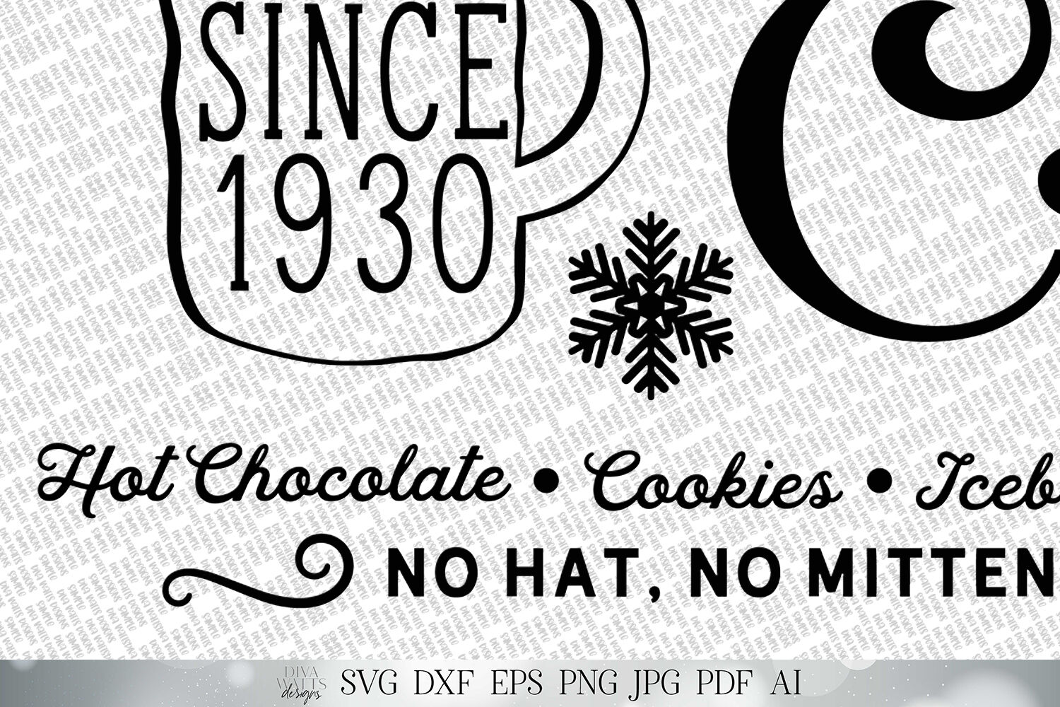 SVG Frosty's Snowflake Cafe Cutting File Christmas Hot Chocolate By  Diva Watts Designs TheHungryJPEG
