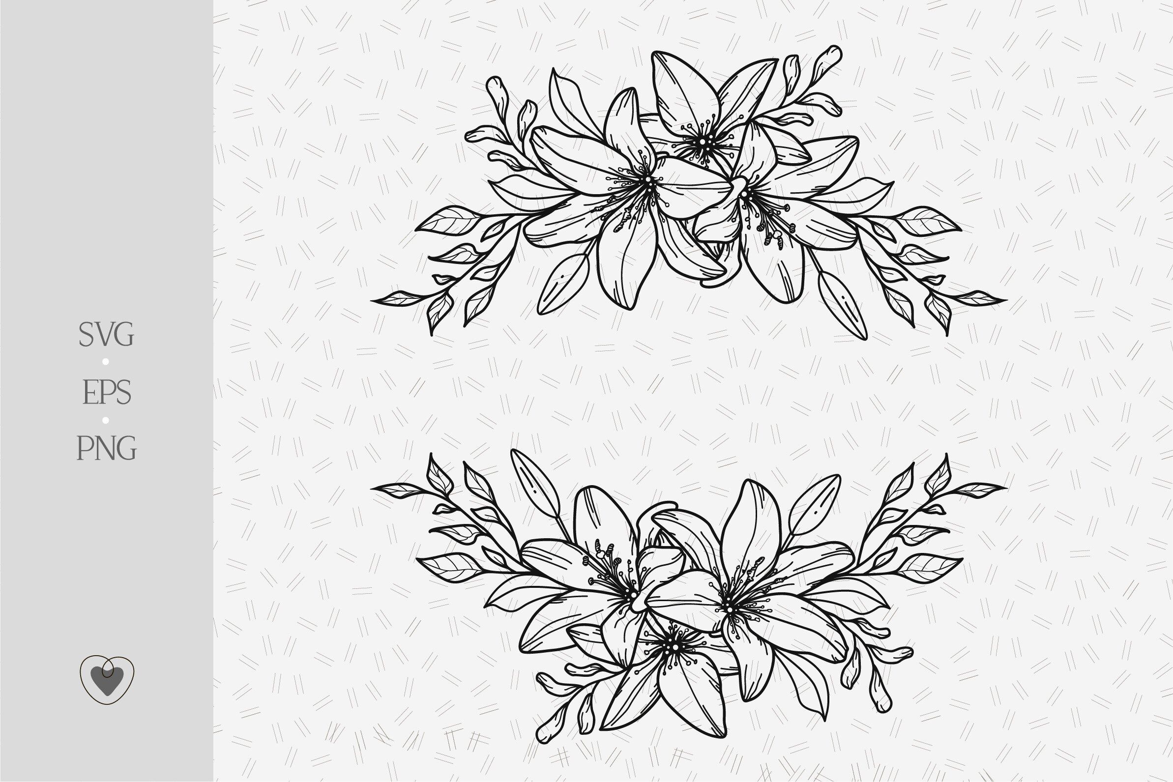 Download Lily Swag Svg Border Svg Floral Frame Svg Wedding Clipart By Pretty Meerkat Thehungryjpeg Com