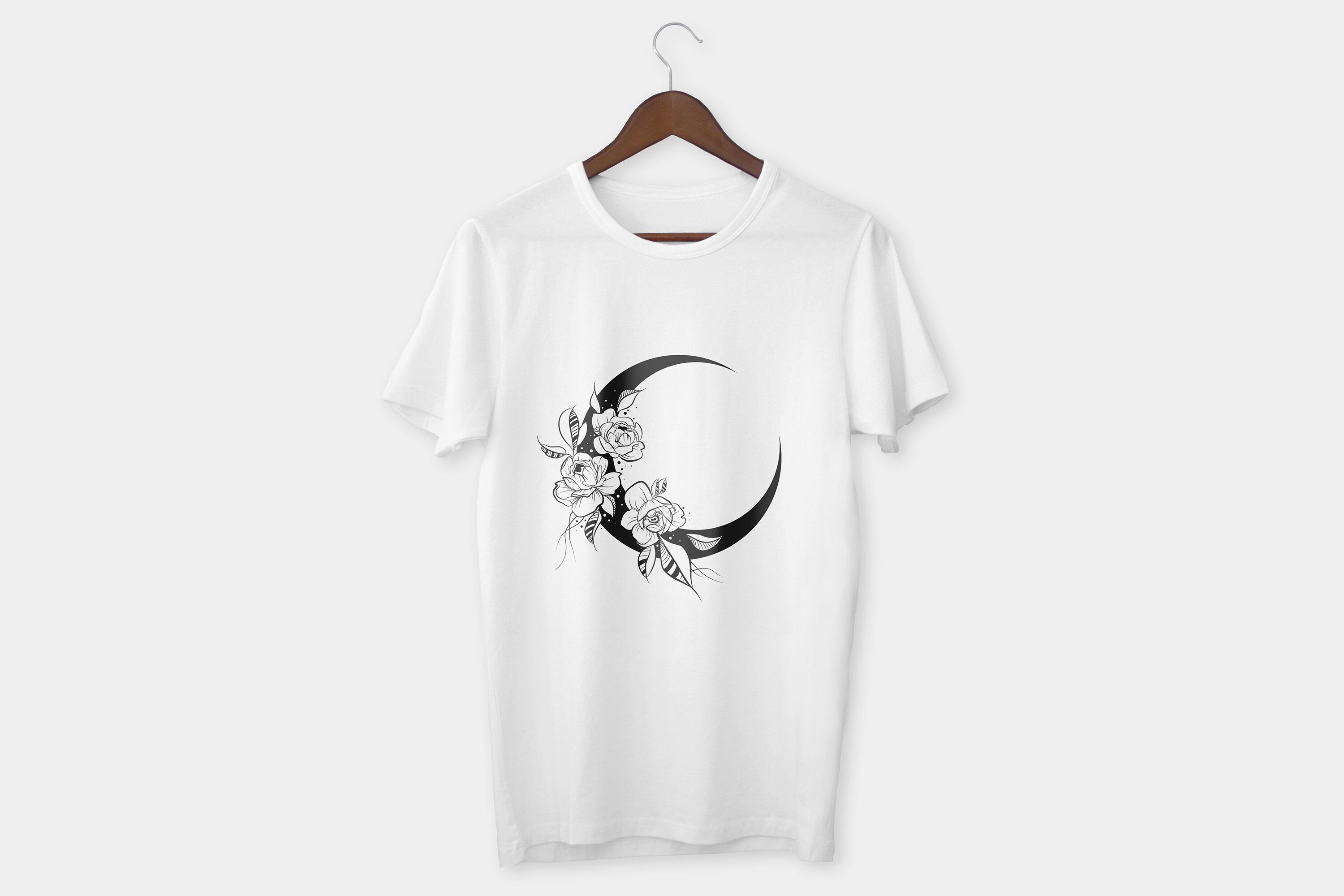 Download Flower Moon Svg Elestial Svg Crescent Moon Svg By Pretty Meerkat Thehungryjpeg Com