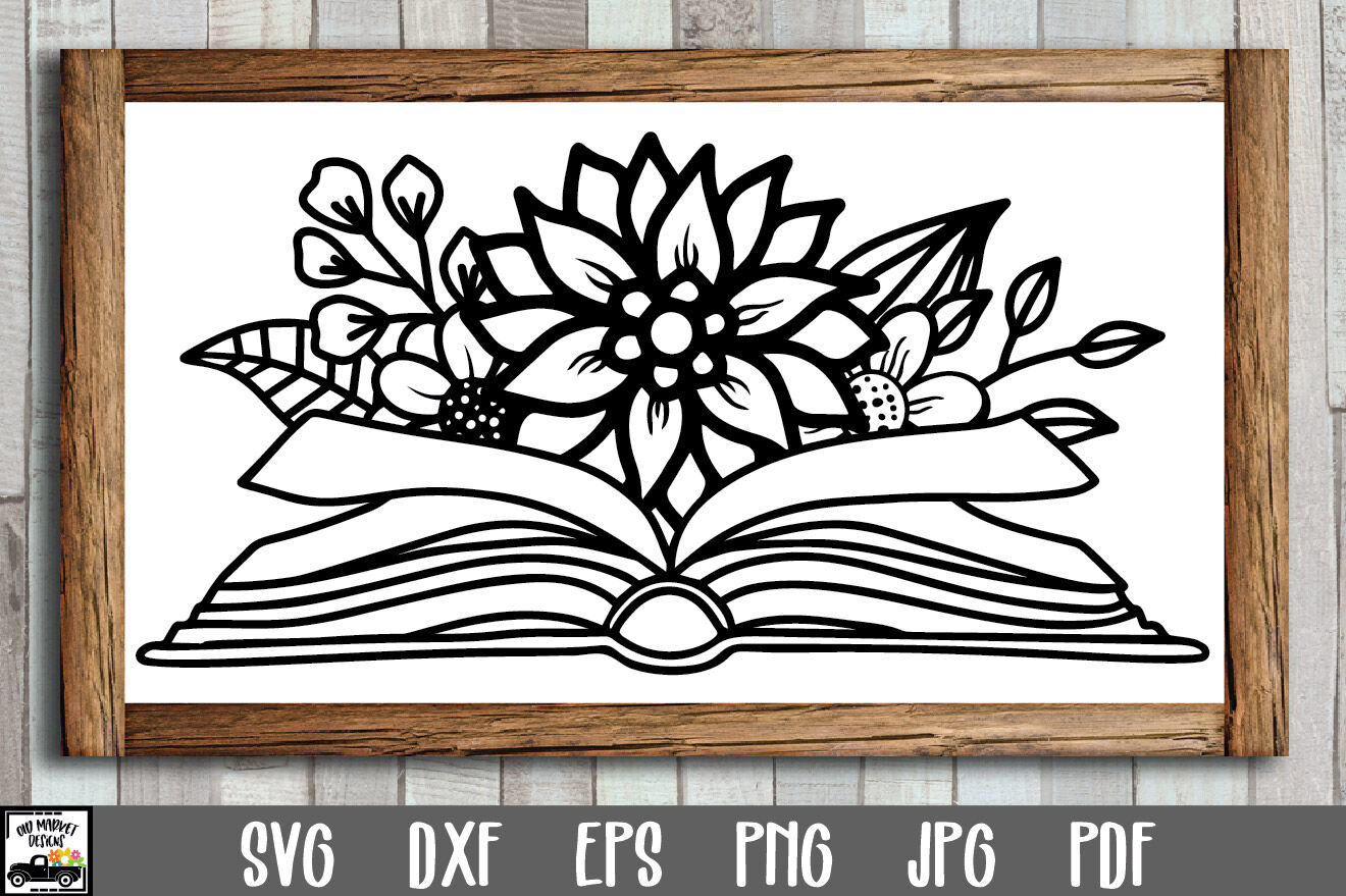 Download Book Lovers Svg Reading Woman Svg Book Svg Flowers Svg Floral Woman Svg Knowledge Svg Woman With Flower Head Svg Art Collectibles Digital Vadel Com