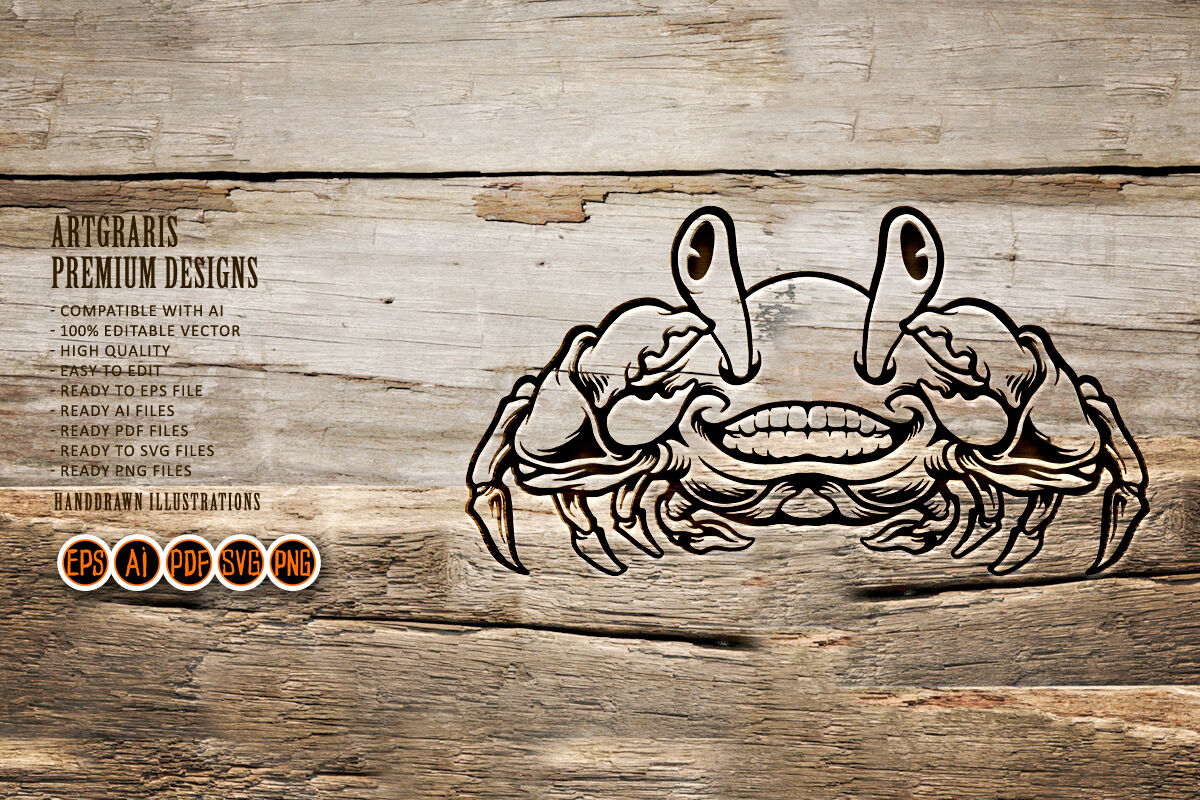 Crab Mascot Svg 