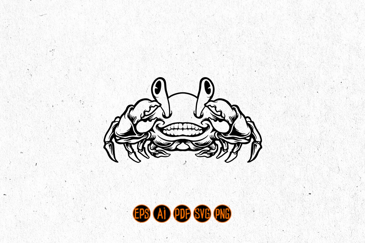 Crab Mascot Svg 