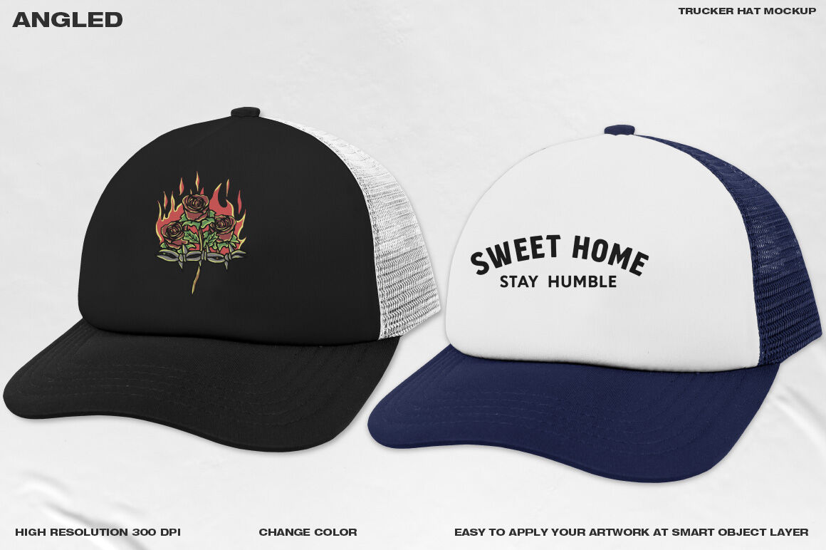 Download Trucker Hat Mockup By Daldsgh Thehungryjpeg Com